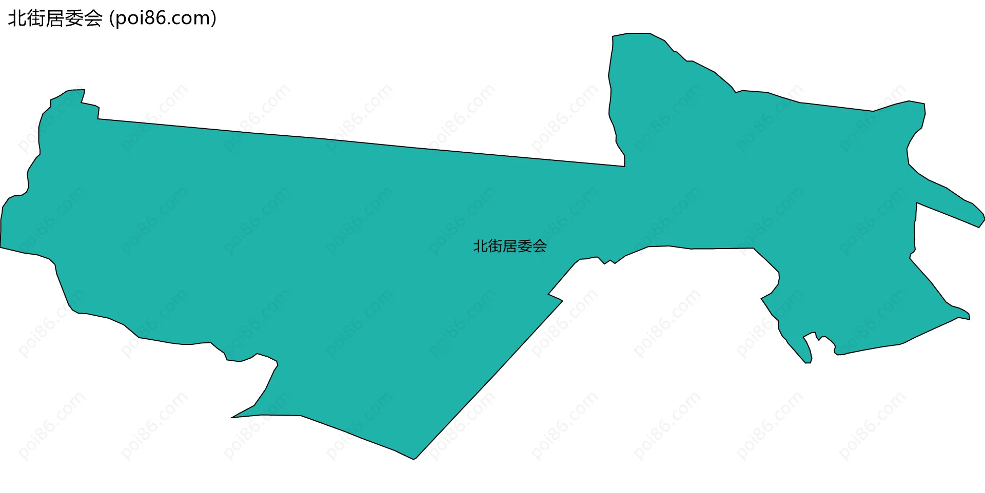 北街居委会边界地图