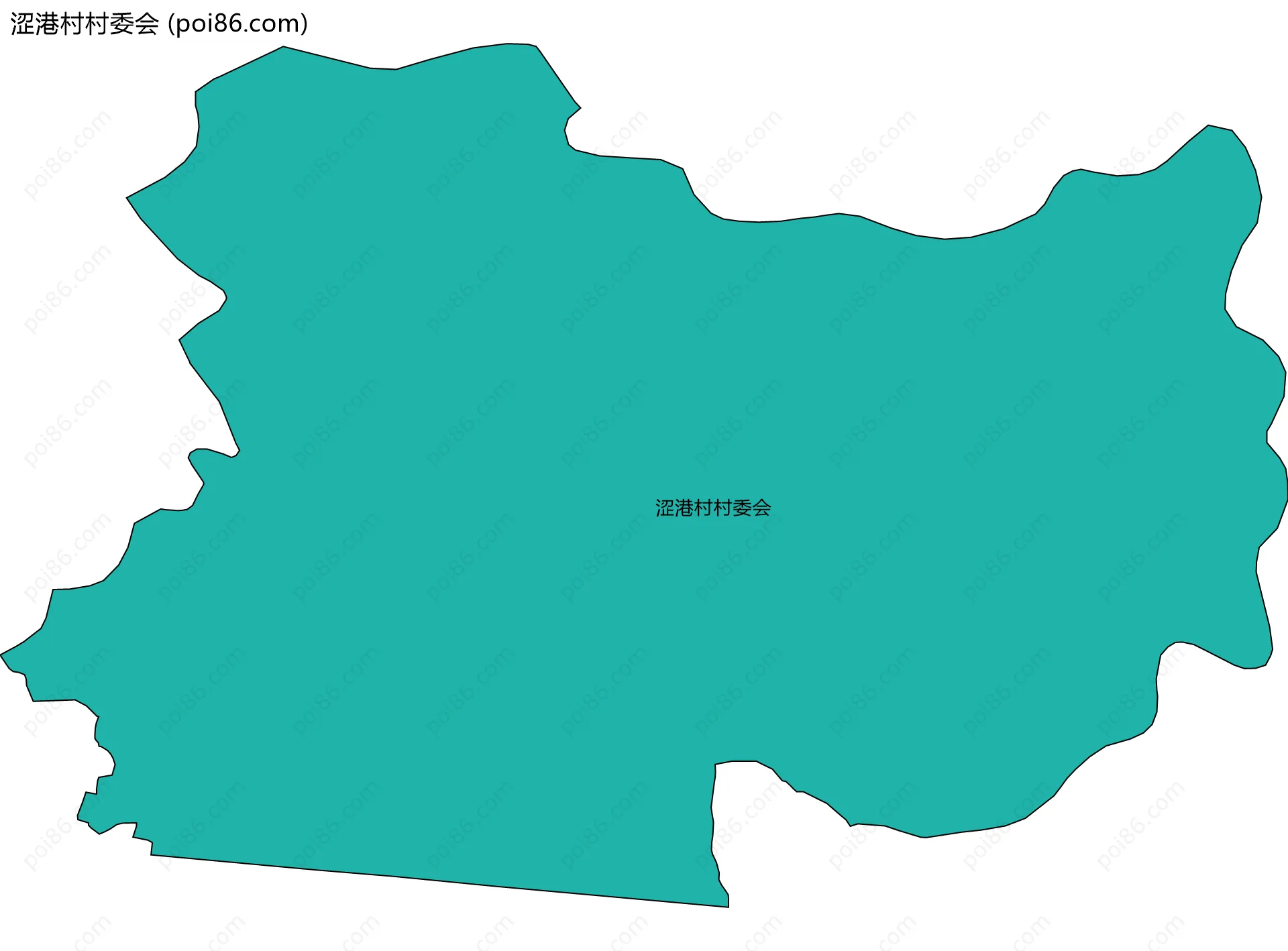 涩港村村委会边界地图