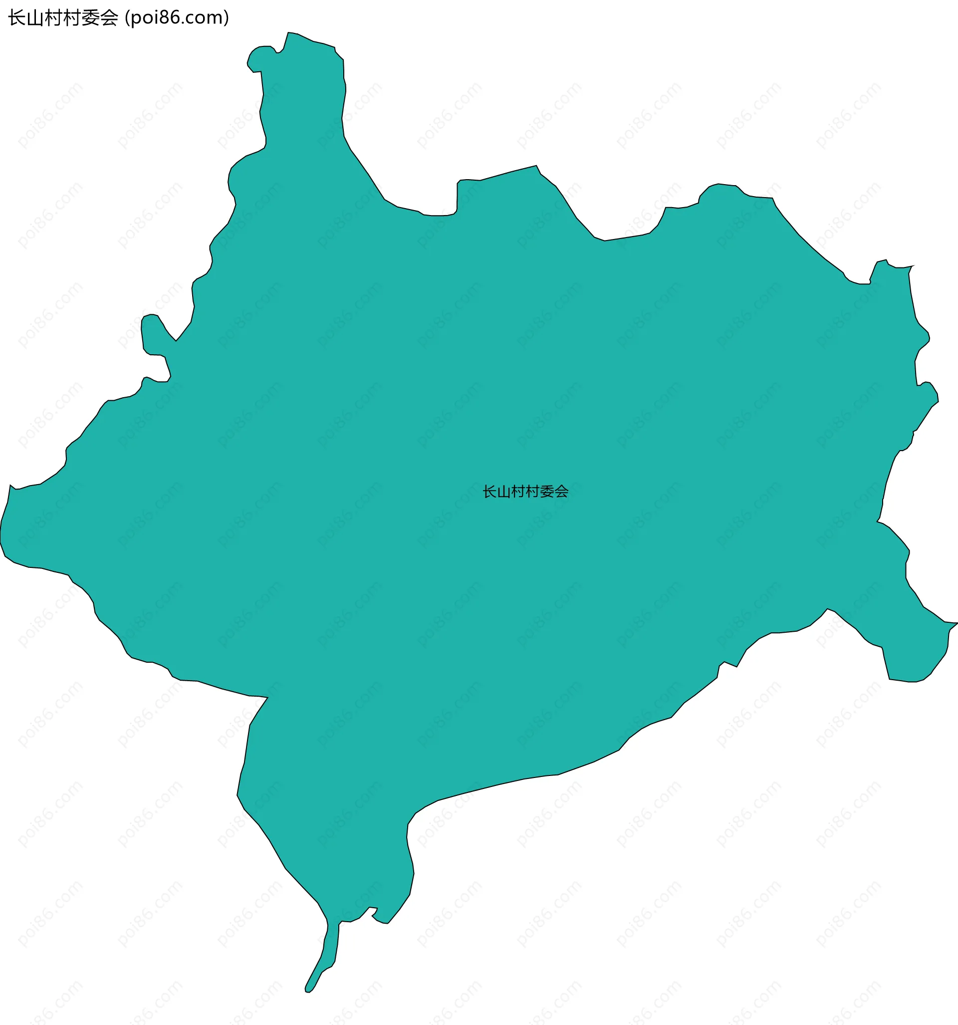 长山村村委会边界地图