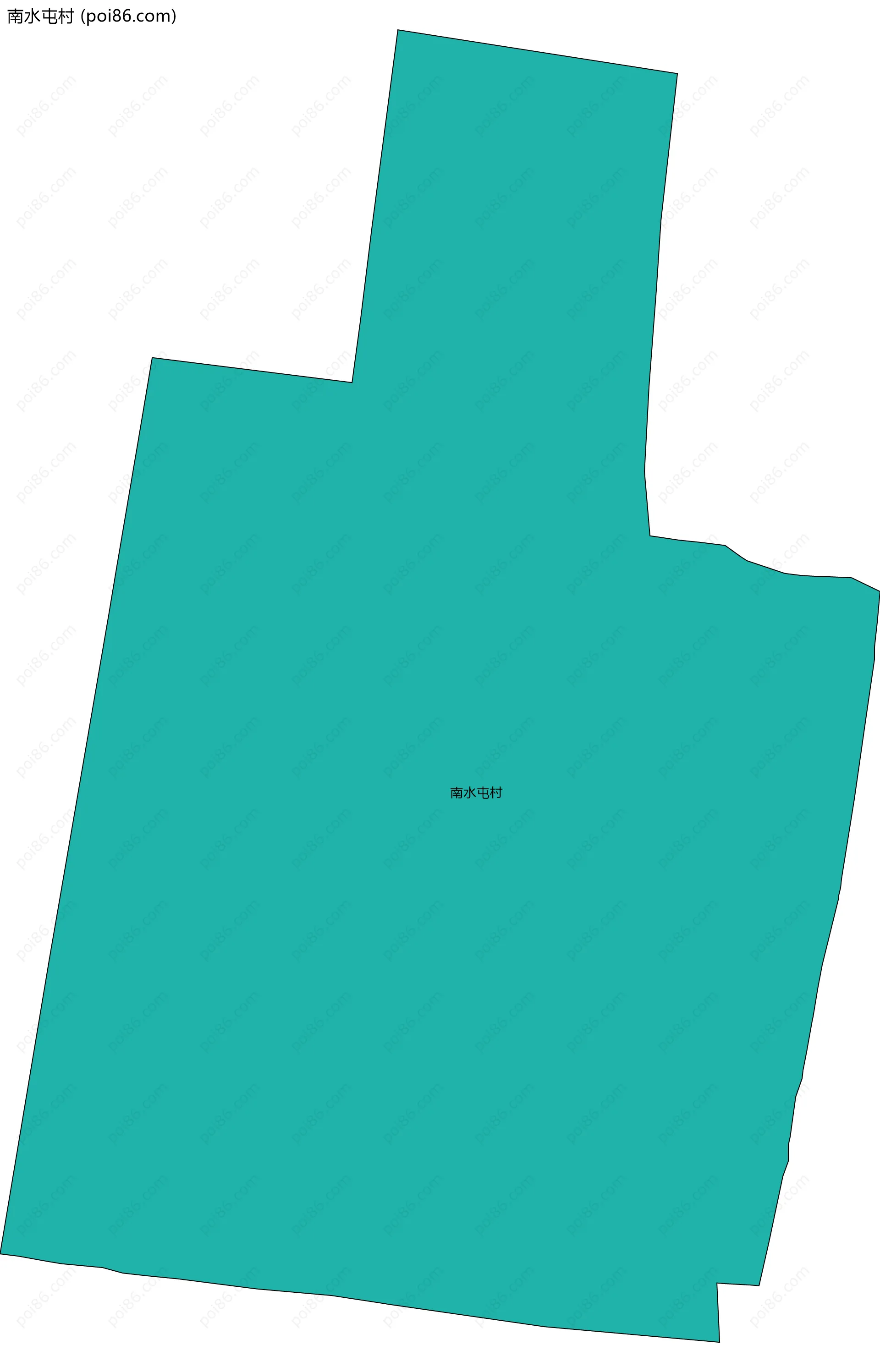 南水屯村边界地图