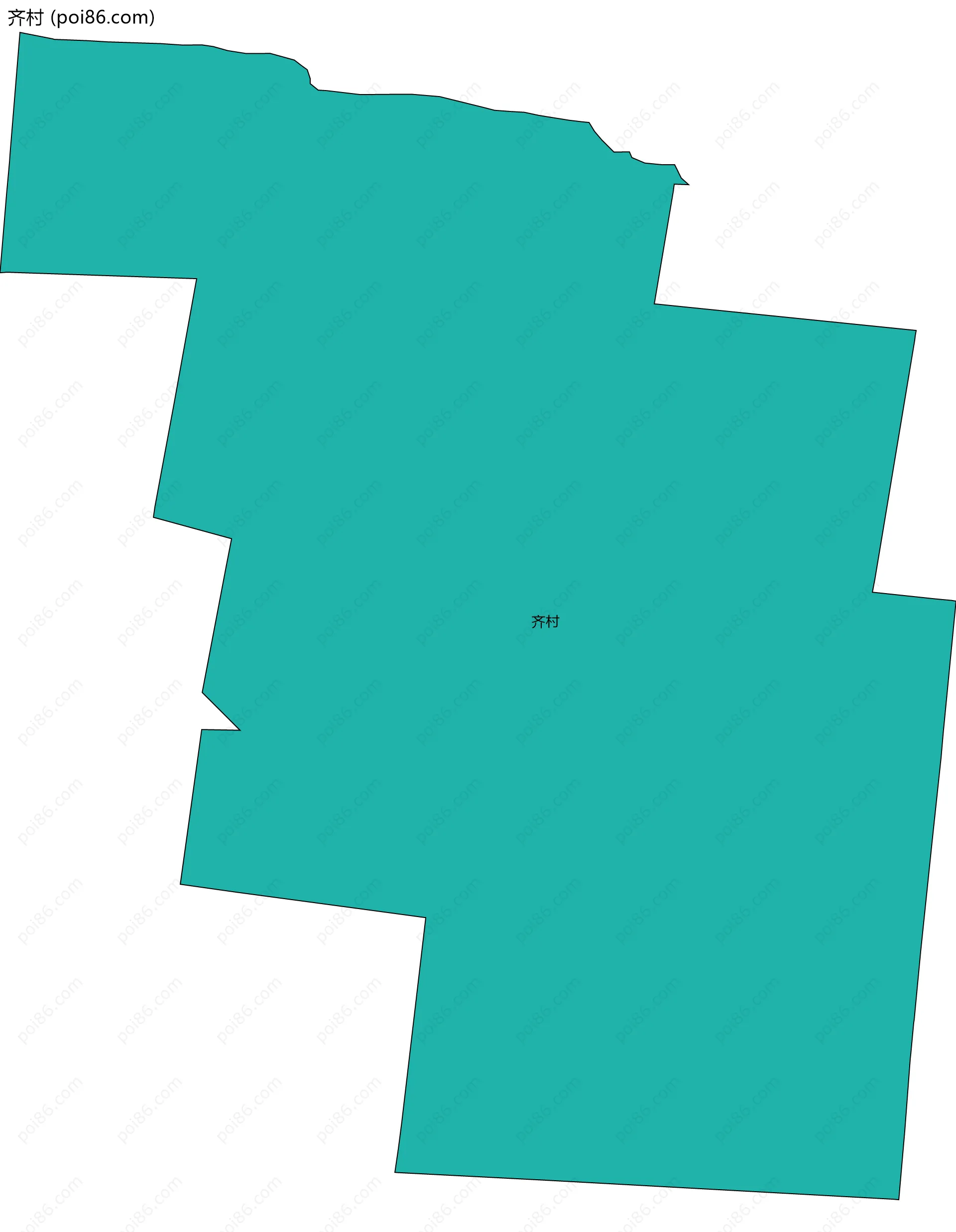 齐村边界地图