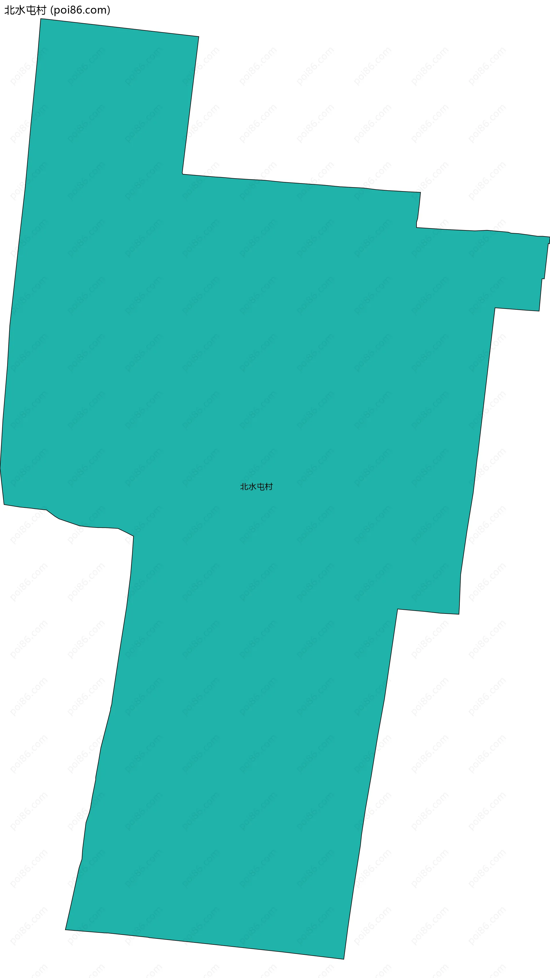 北水屯村边界地图