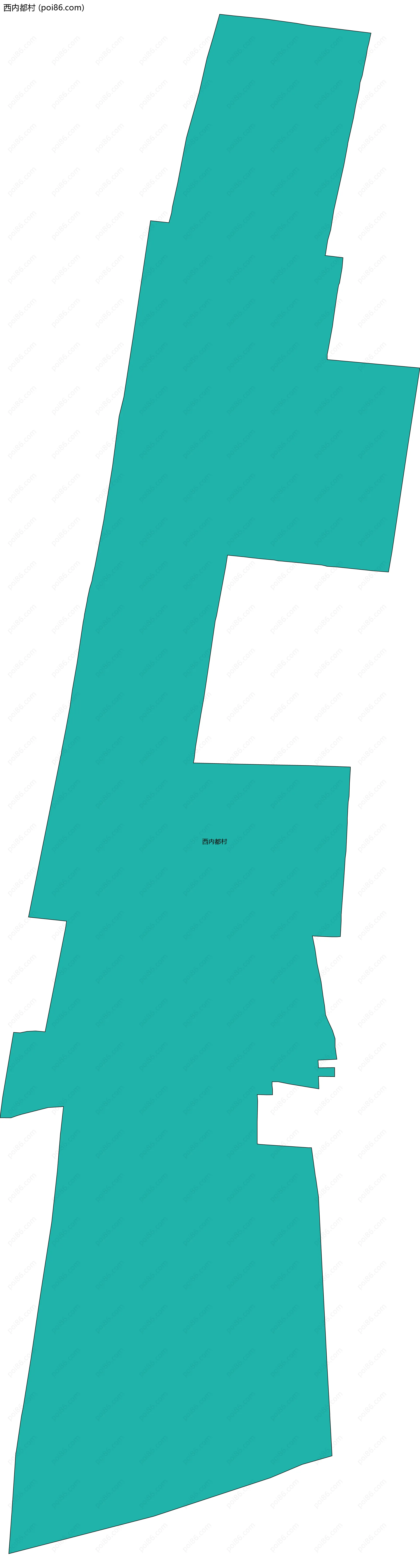 西内都村边界地图