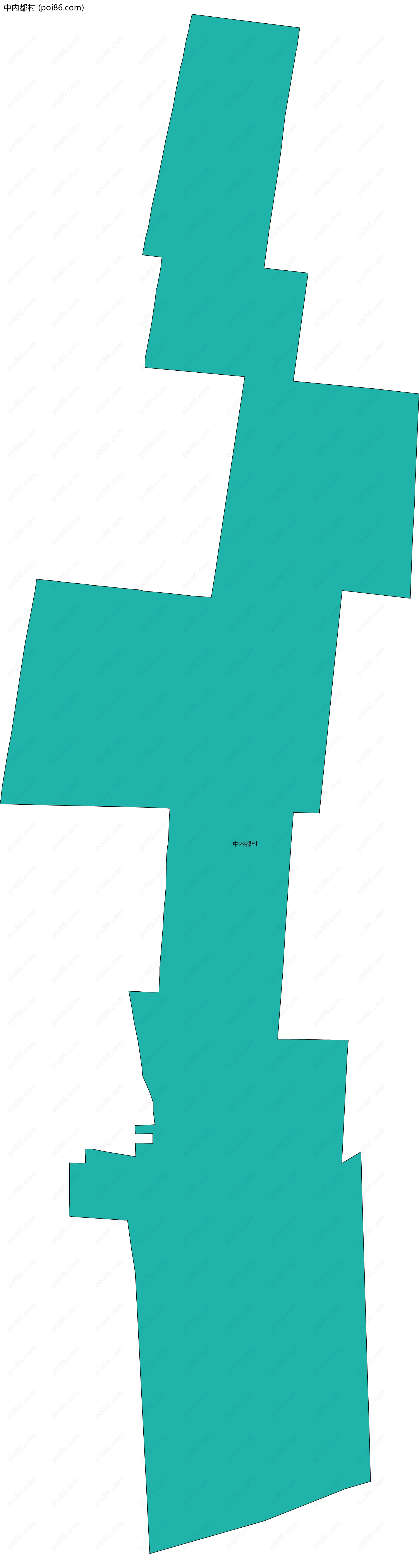 中内都村边界地图