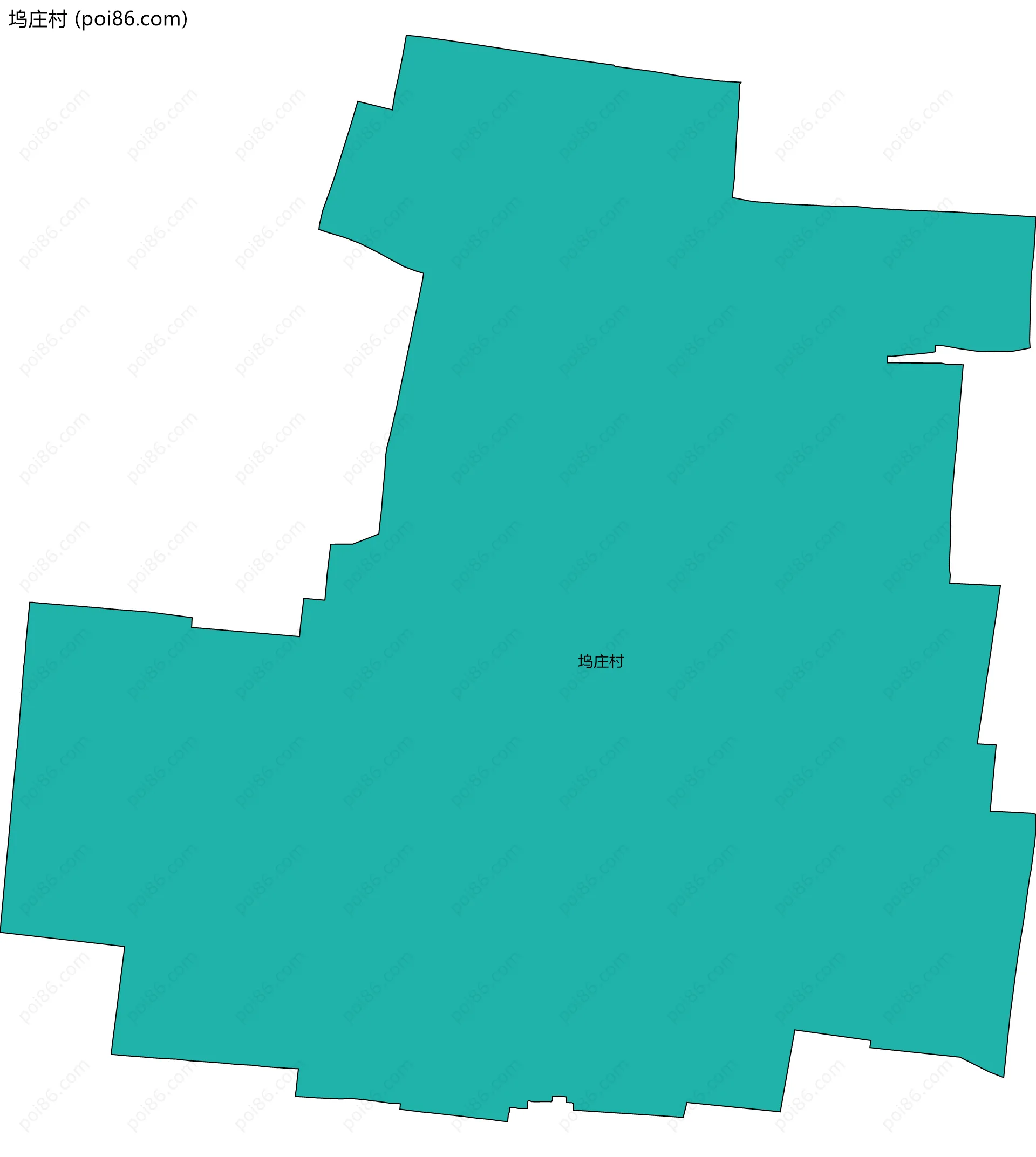 坞庄村边界地图