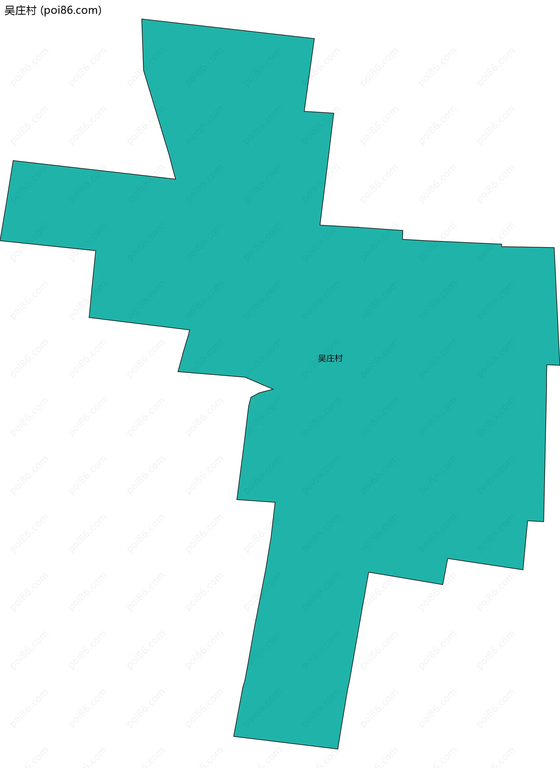 吴庄村边界地图