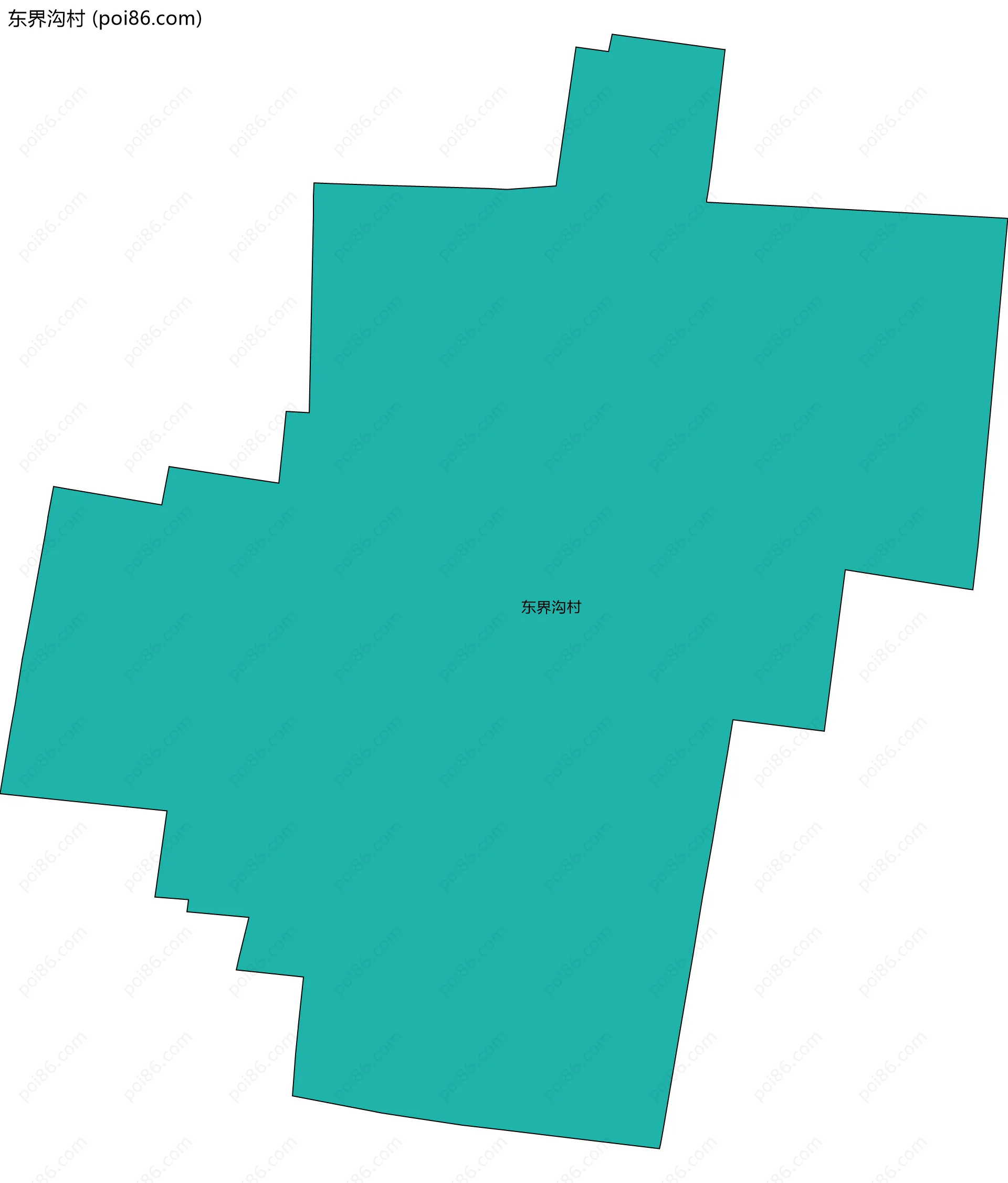 东界沟村边界地图