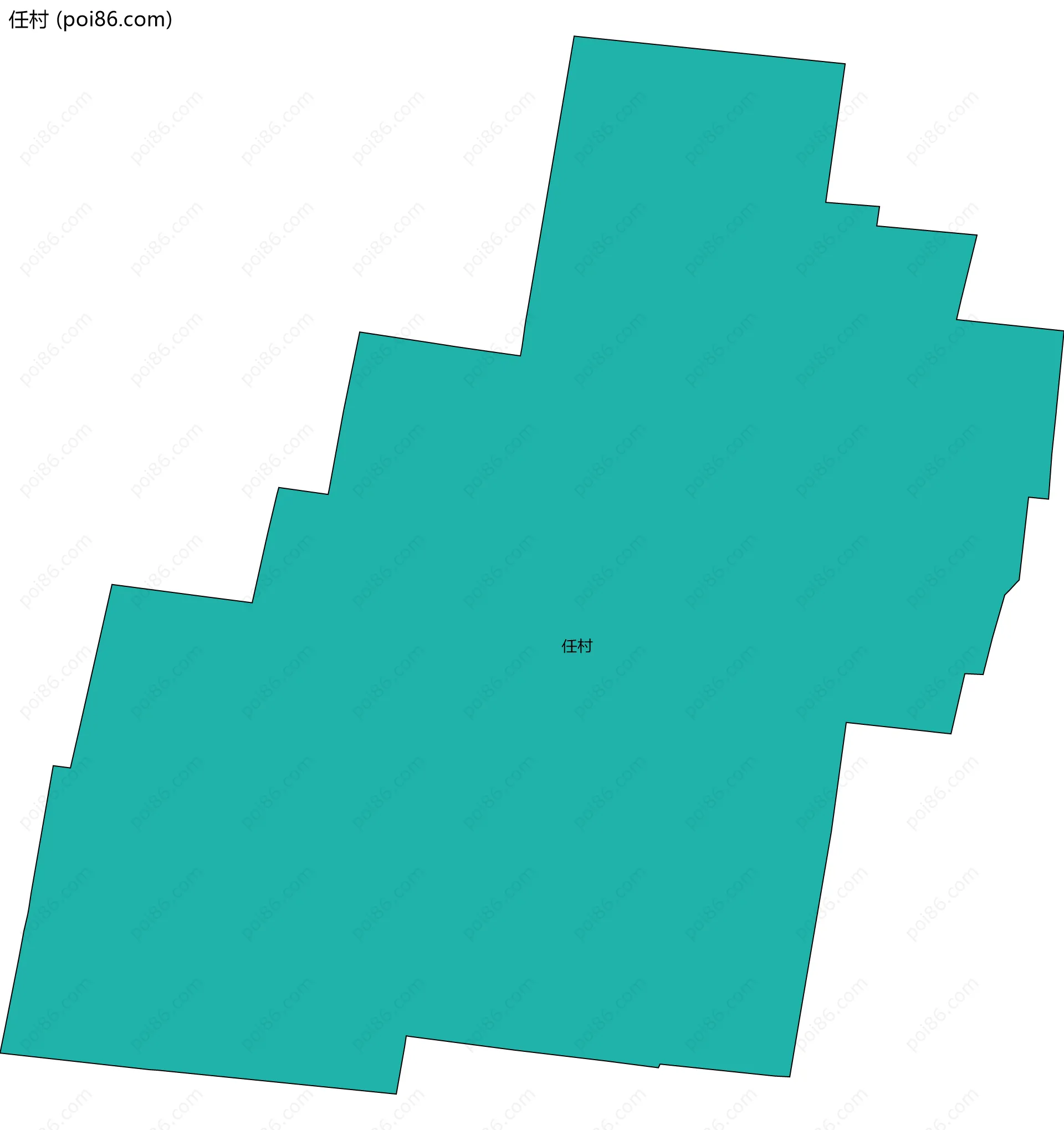 任村边界地图