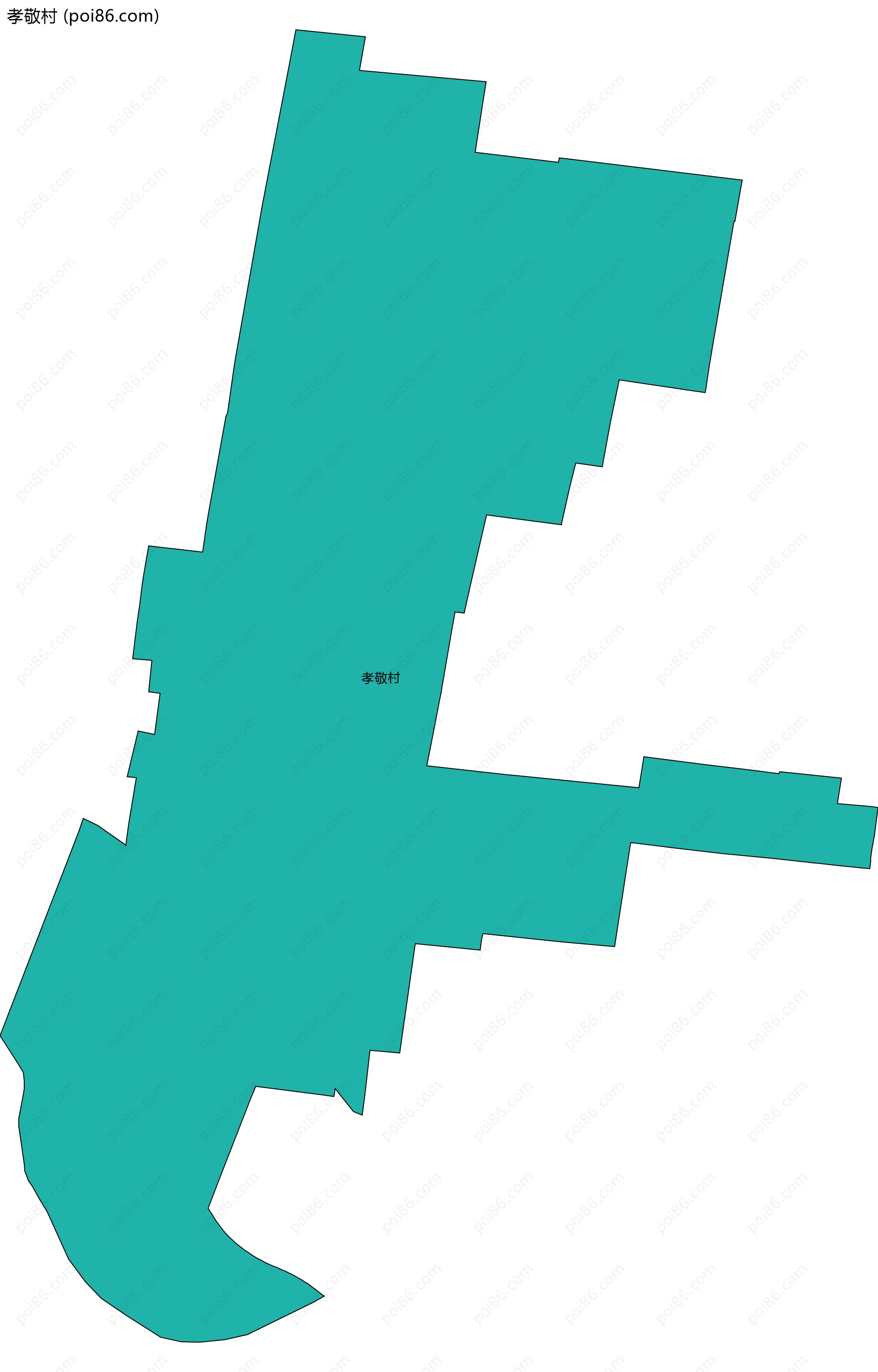 孝敬村边界地图