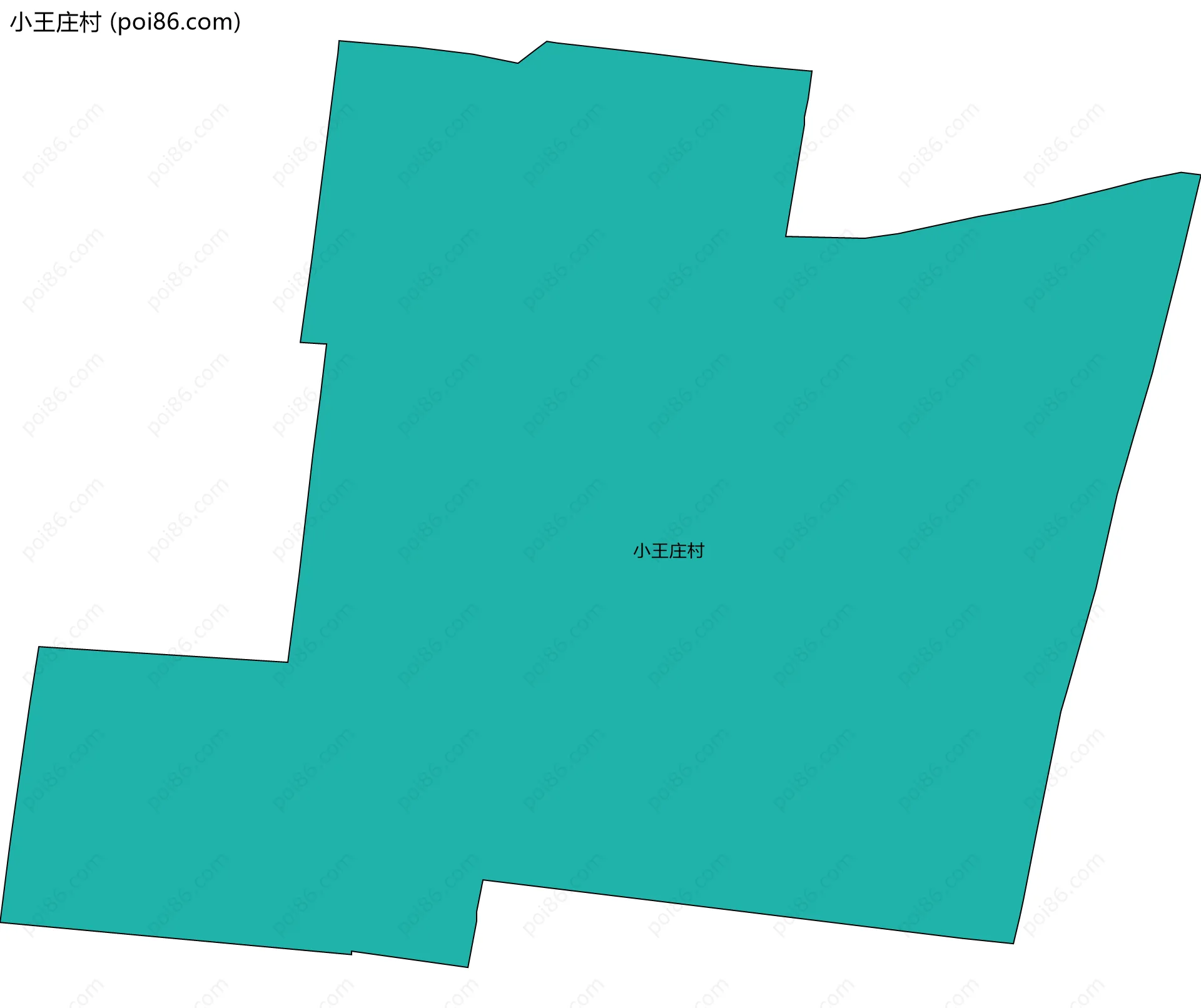 小王庄村边界地图