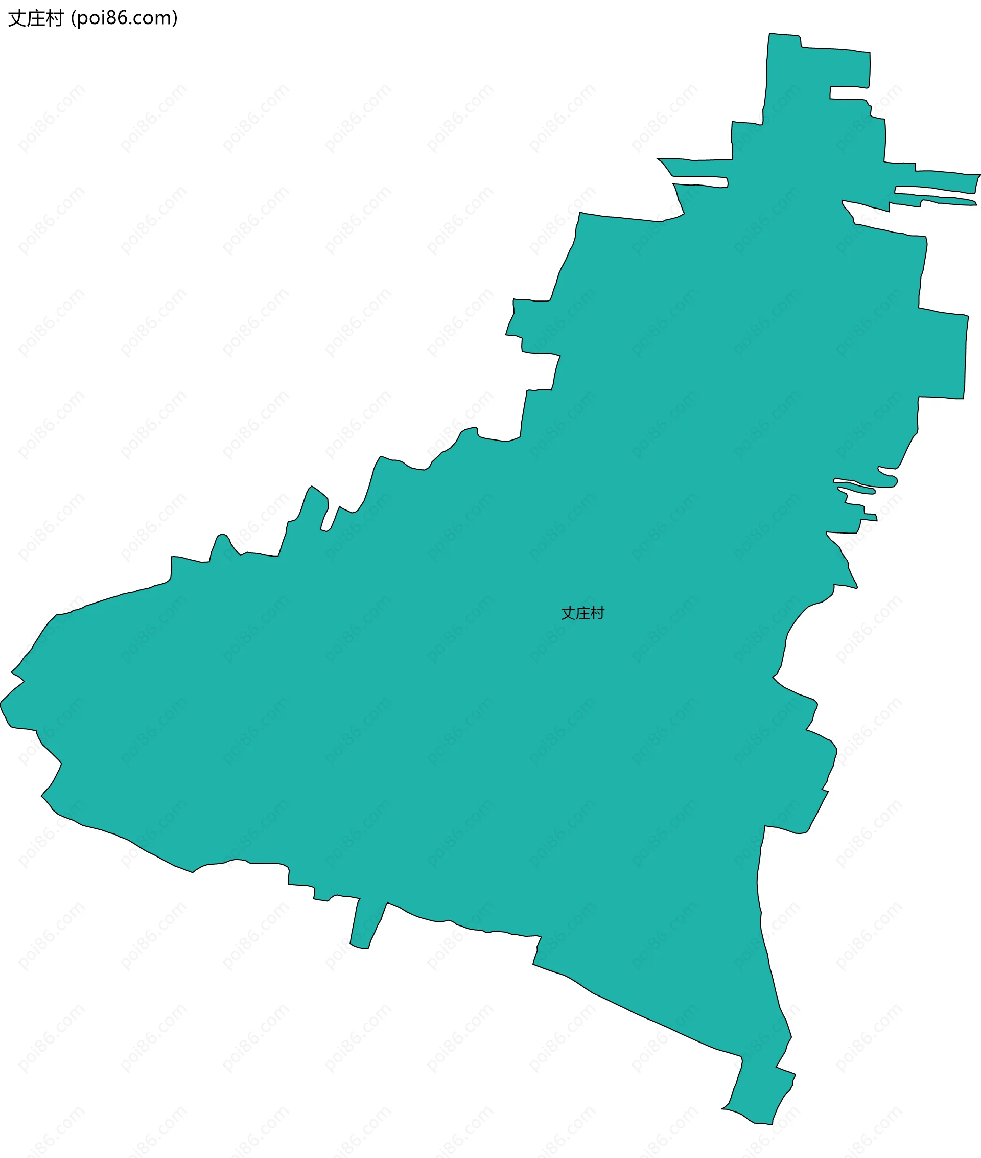 丈庄村边界地图