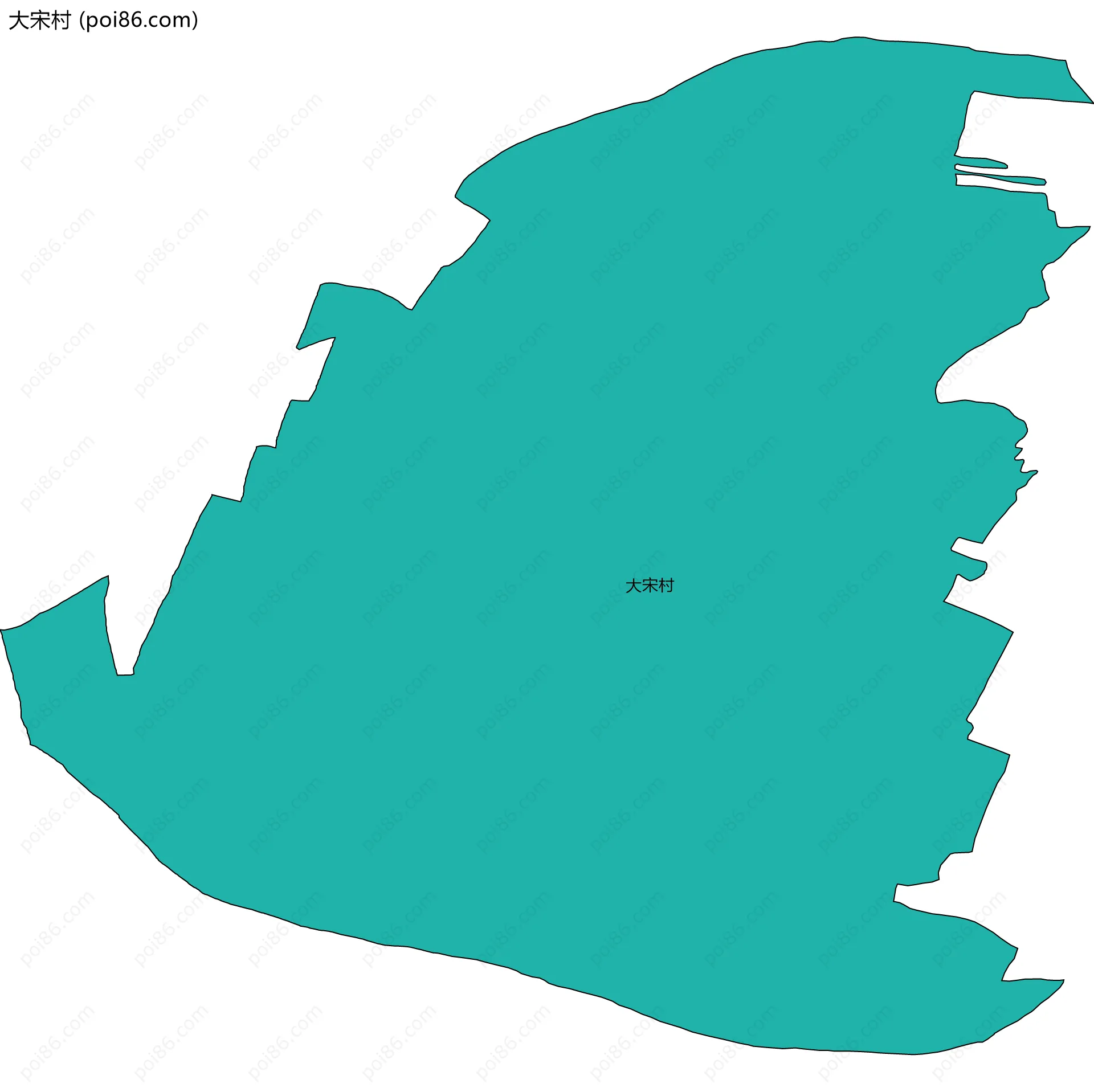 大宋村边界地图