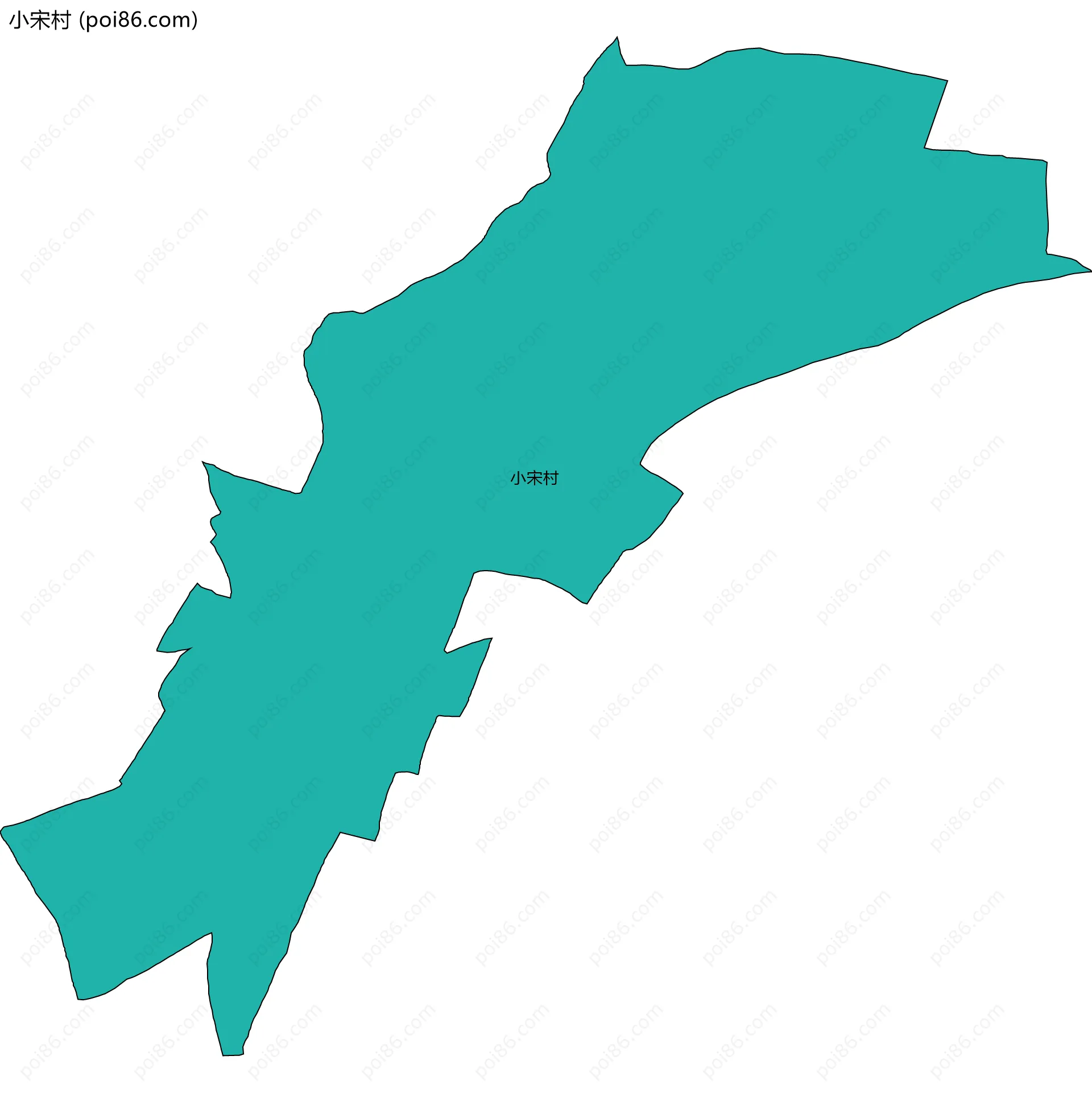 小宋村边界地图