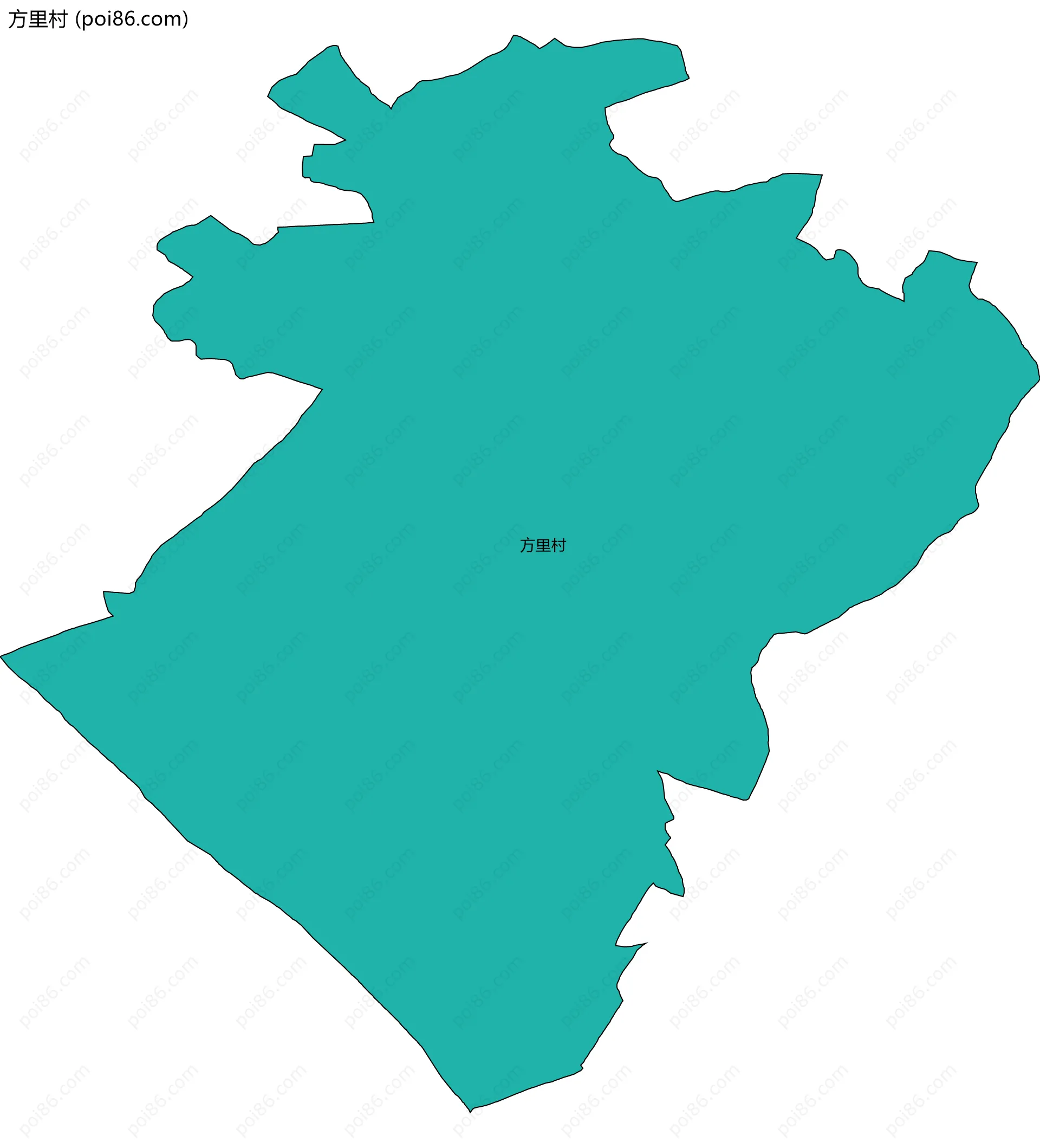 方里村边界地图