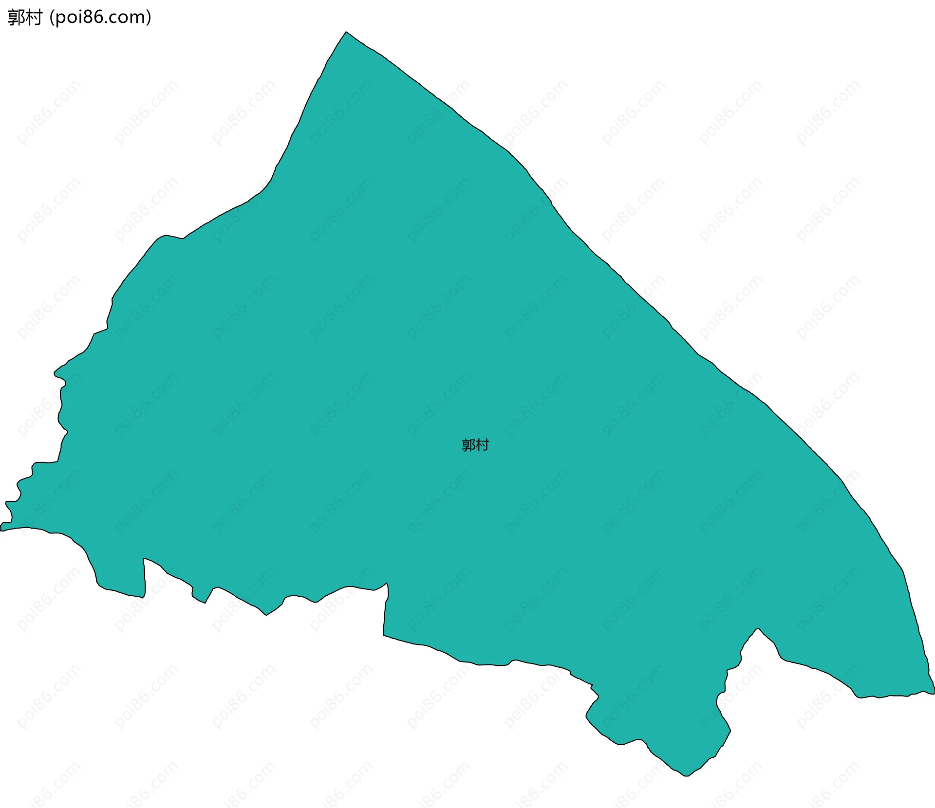 郭村边界地图