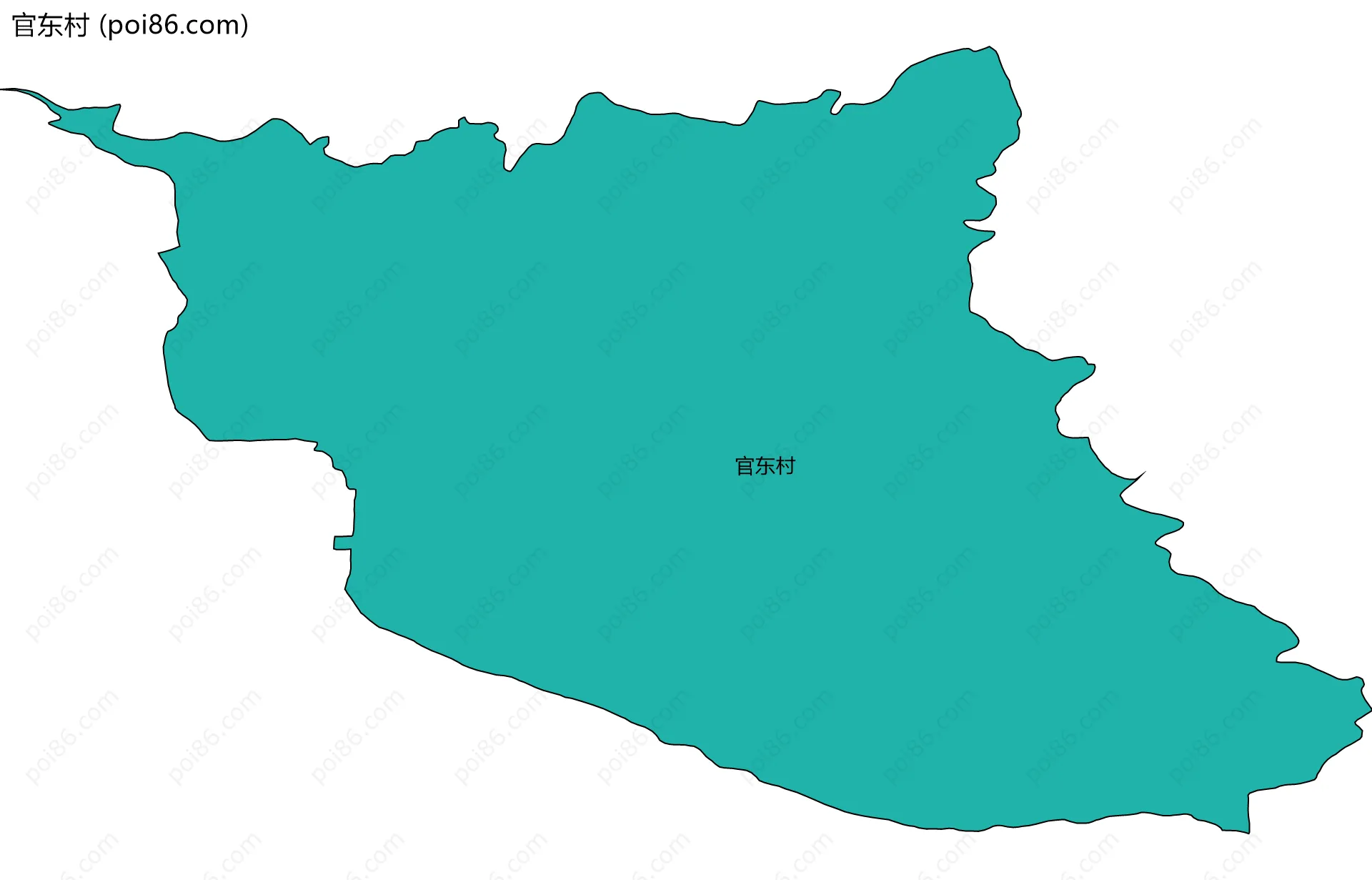 官东村边界地图