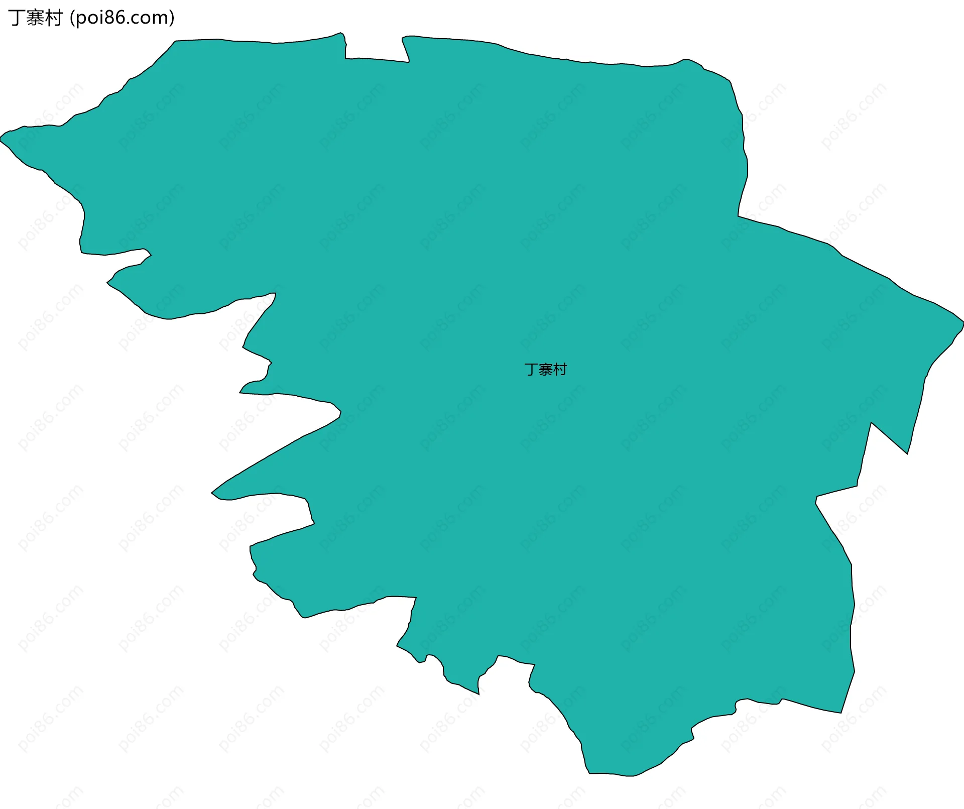丁寨村边界地图
