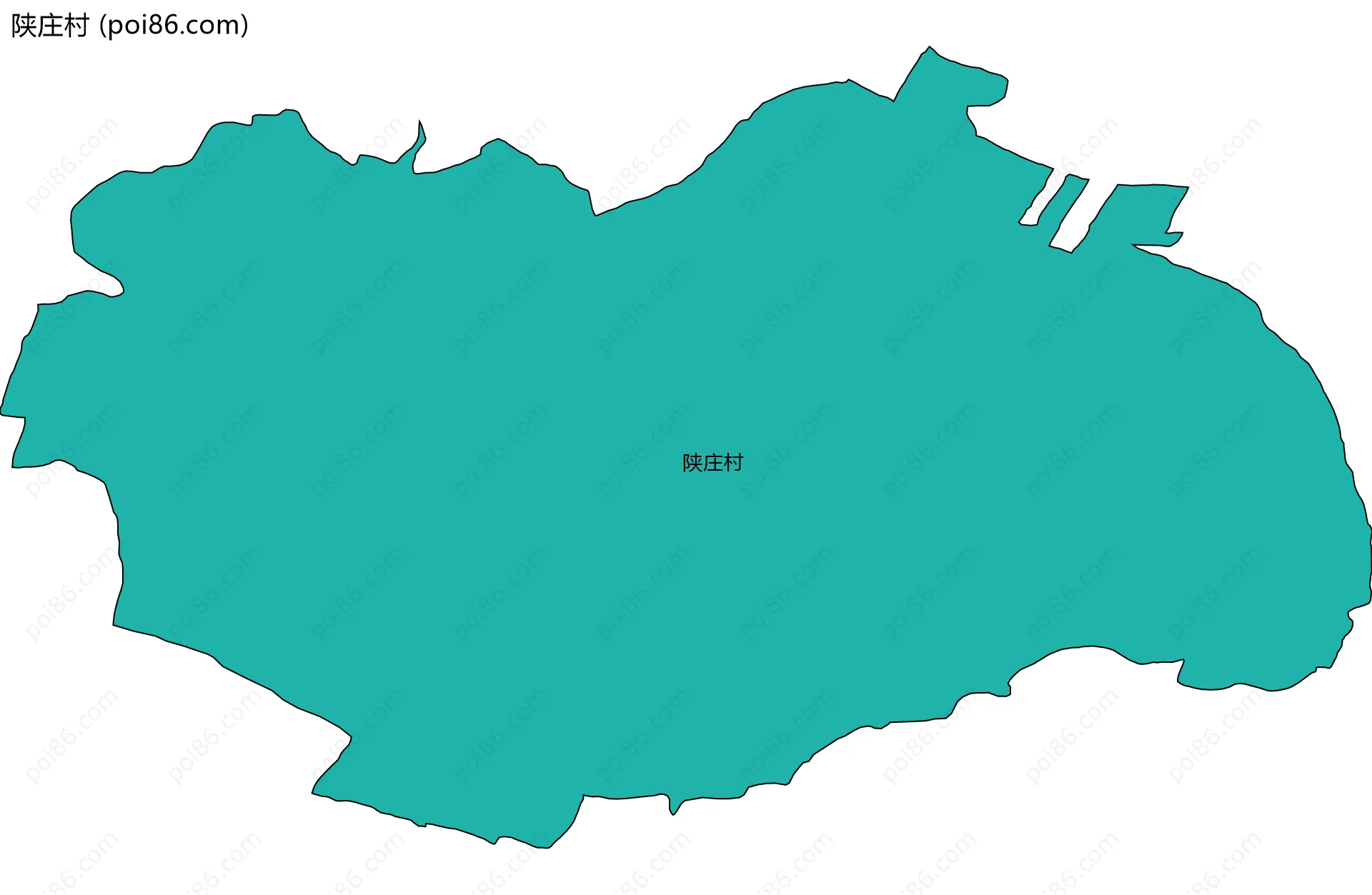 陕庄村边界地图