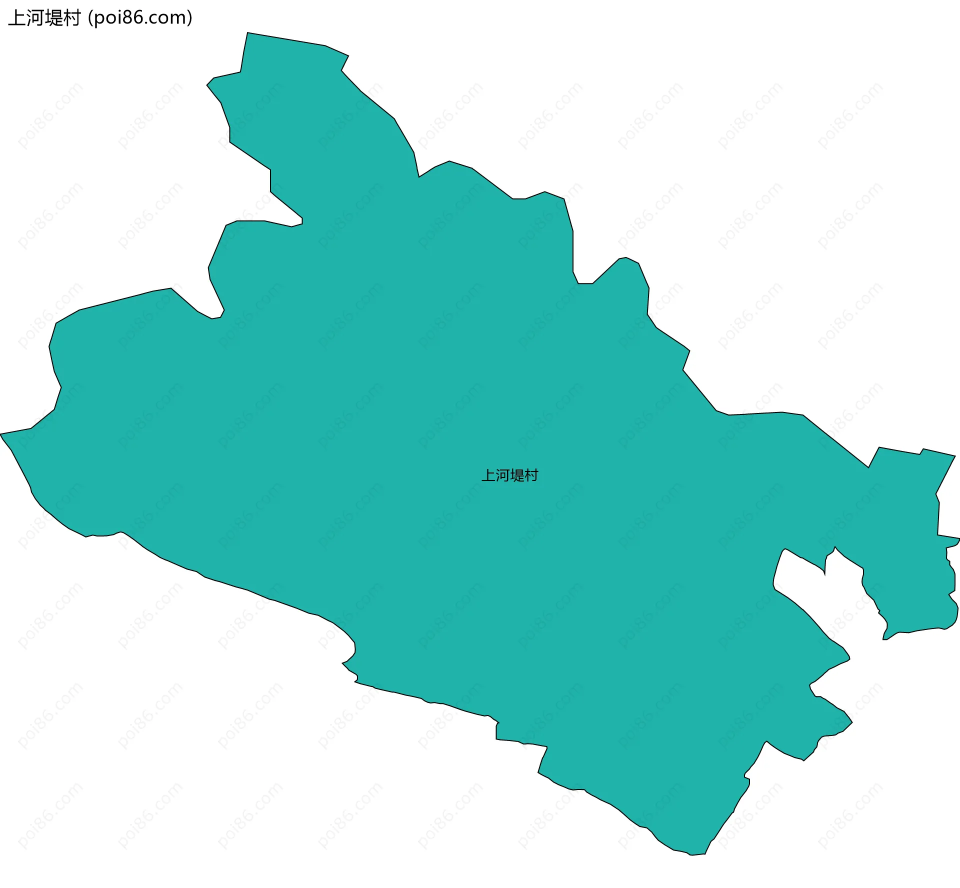 上河堤村边界地图