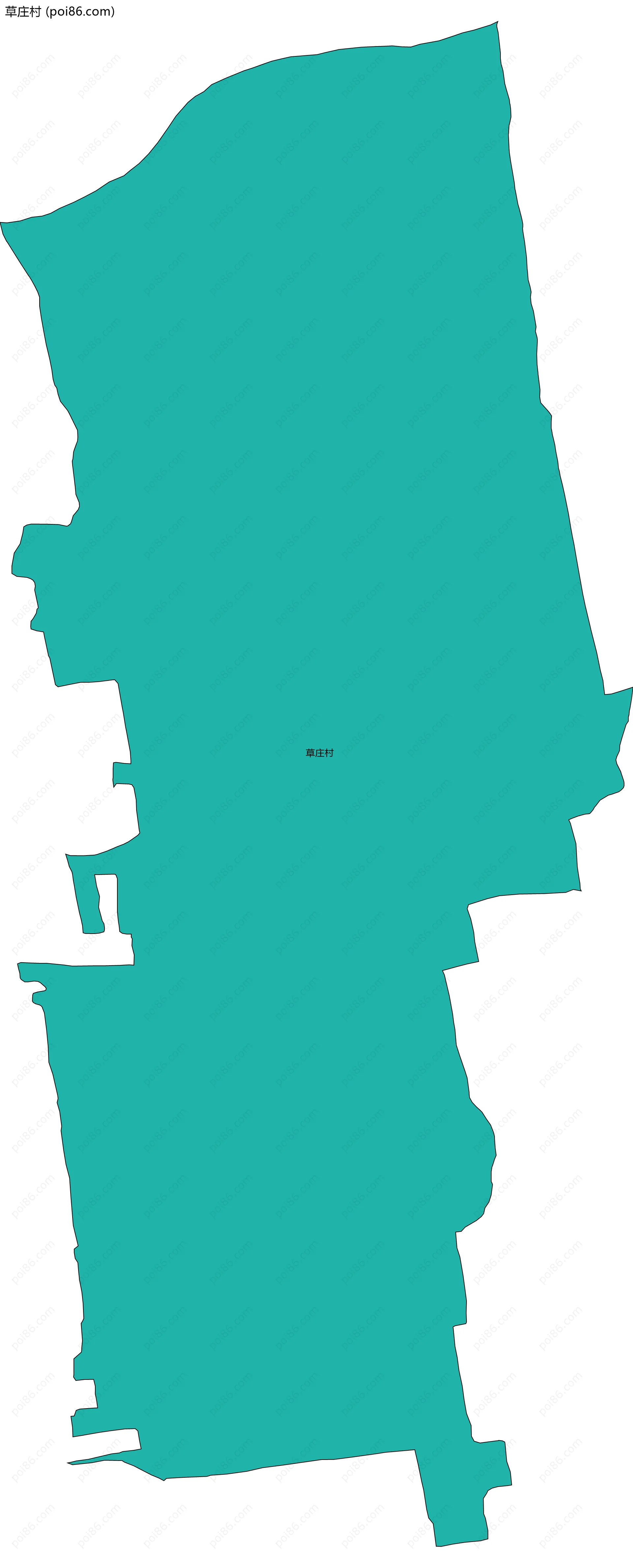 草庄村边界地图