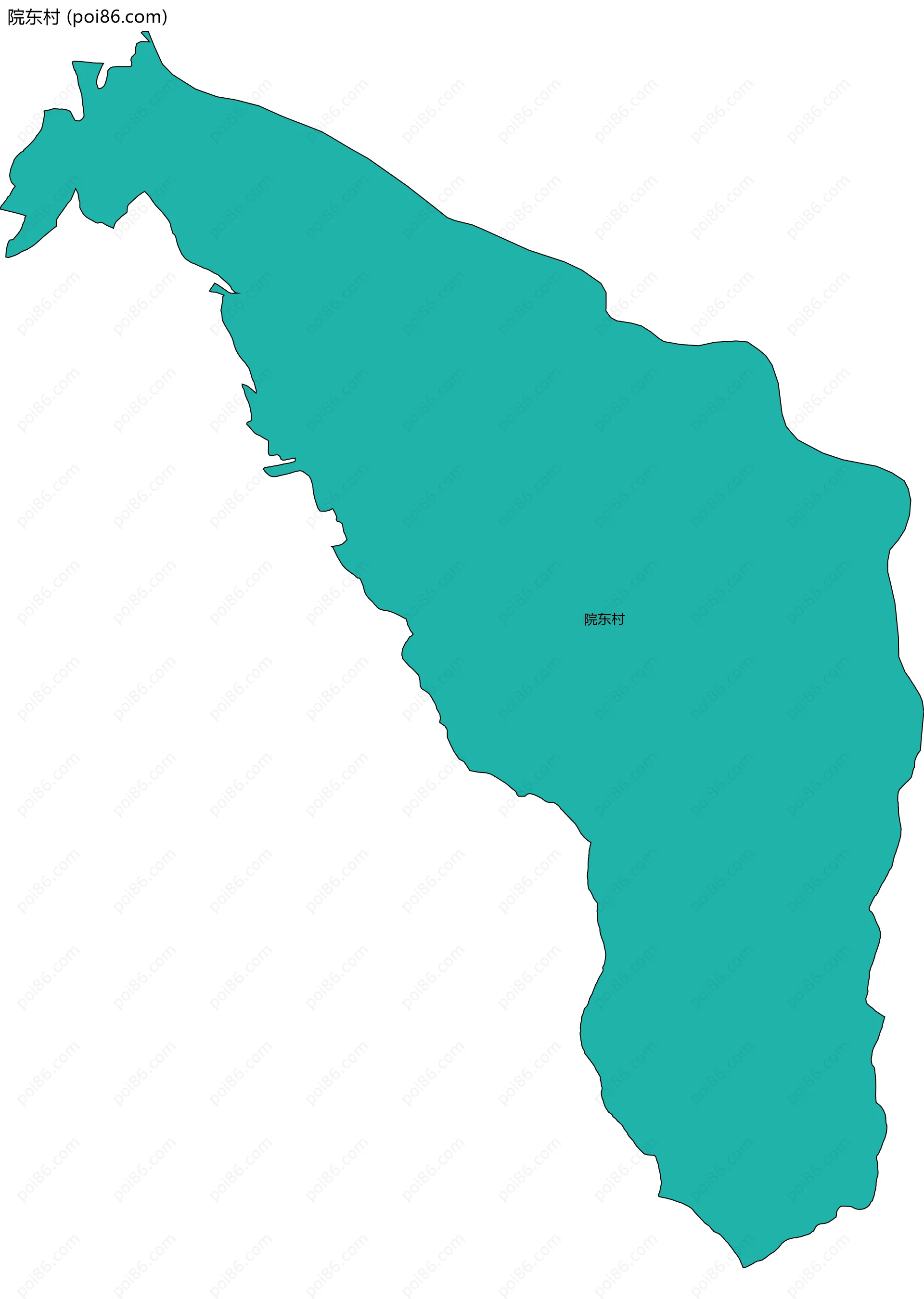 院东村边界地图