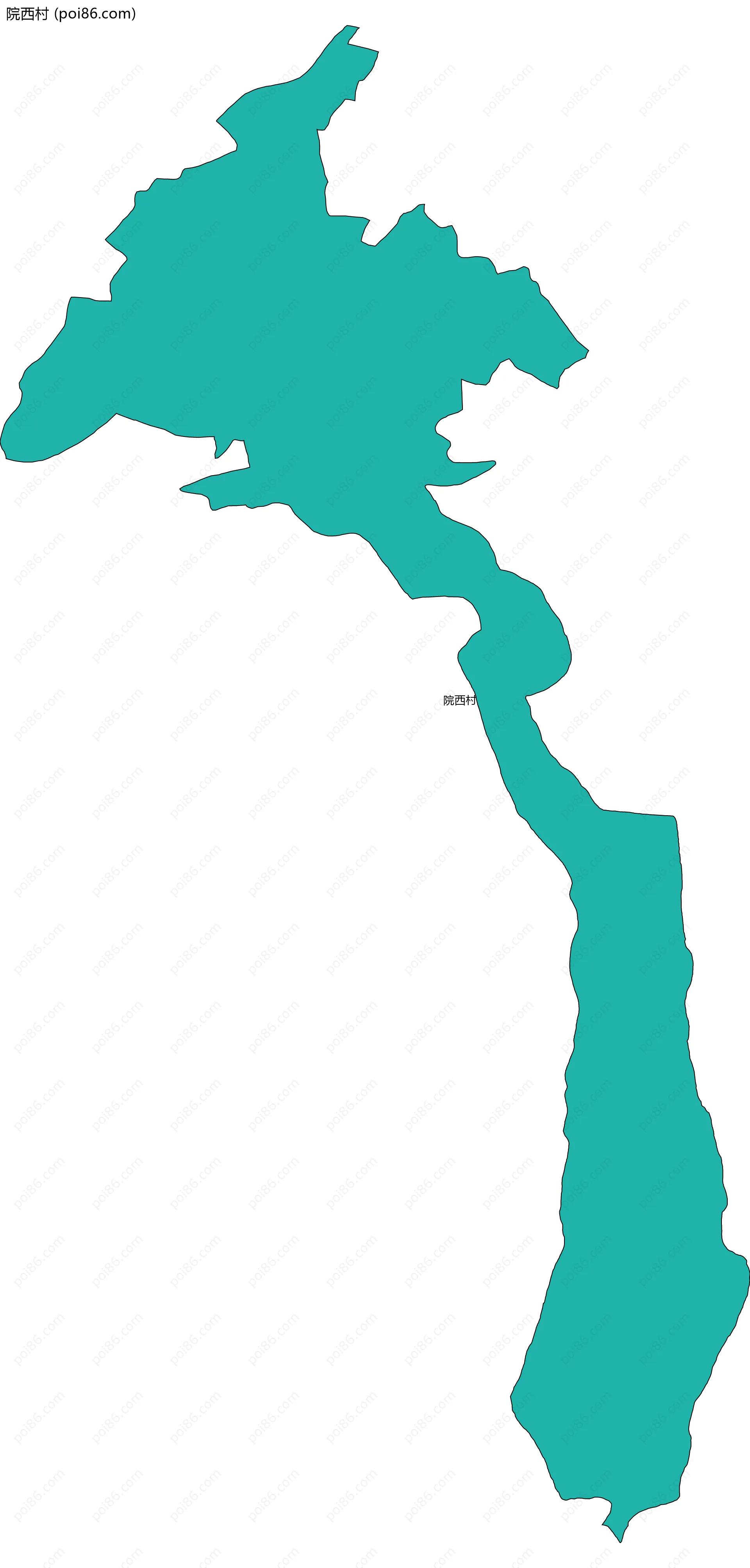 院西村边界地图