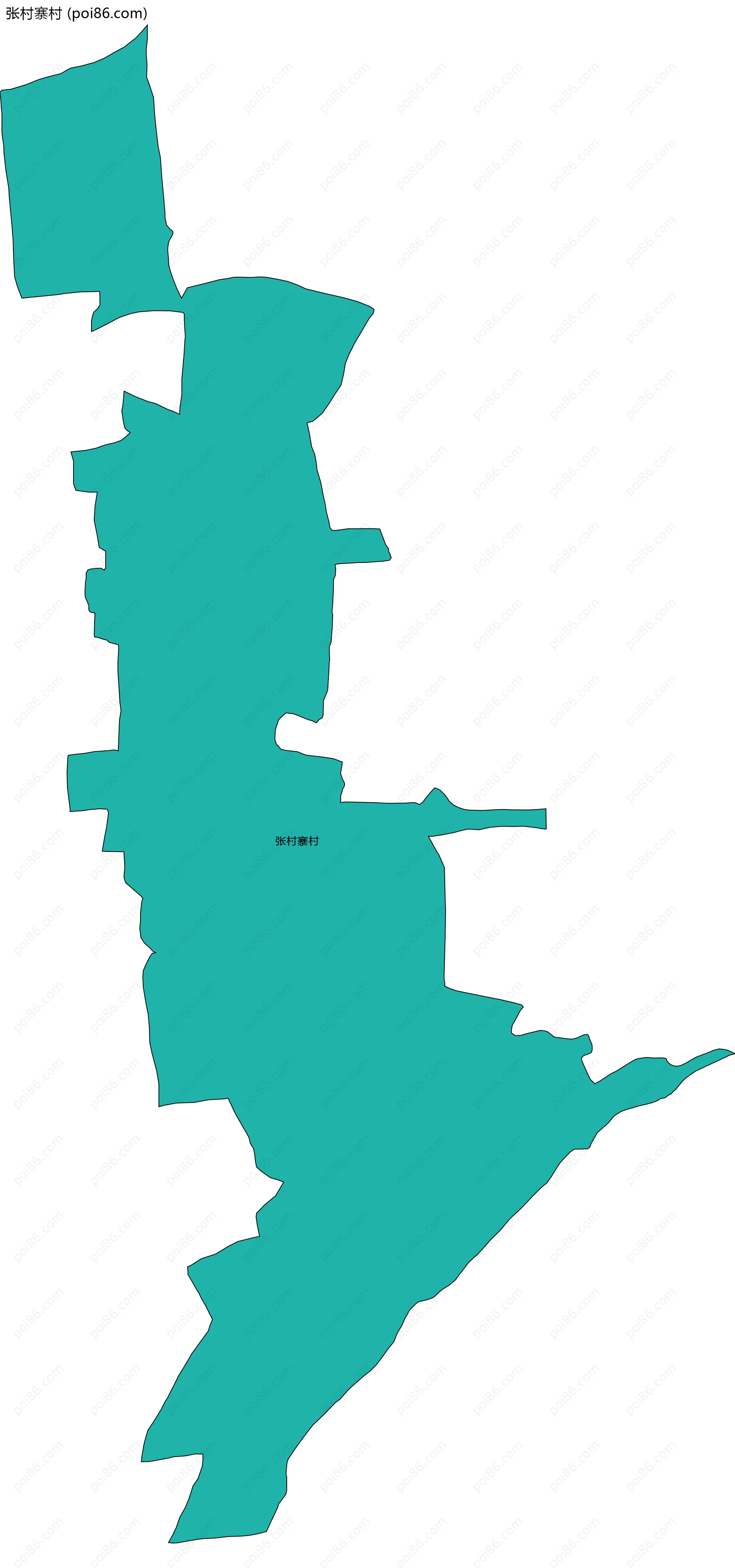 张村寨村边界地图