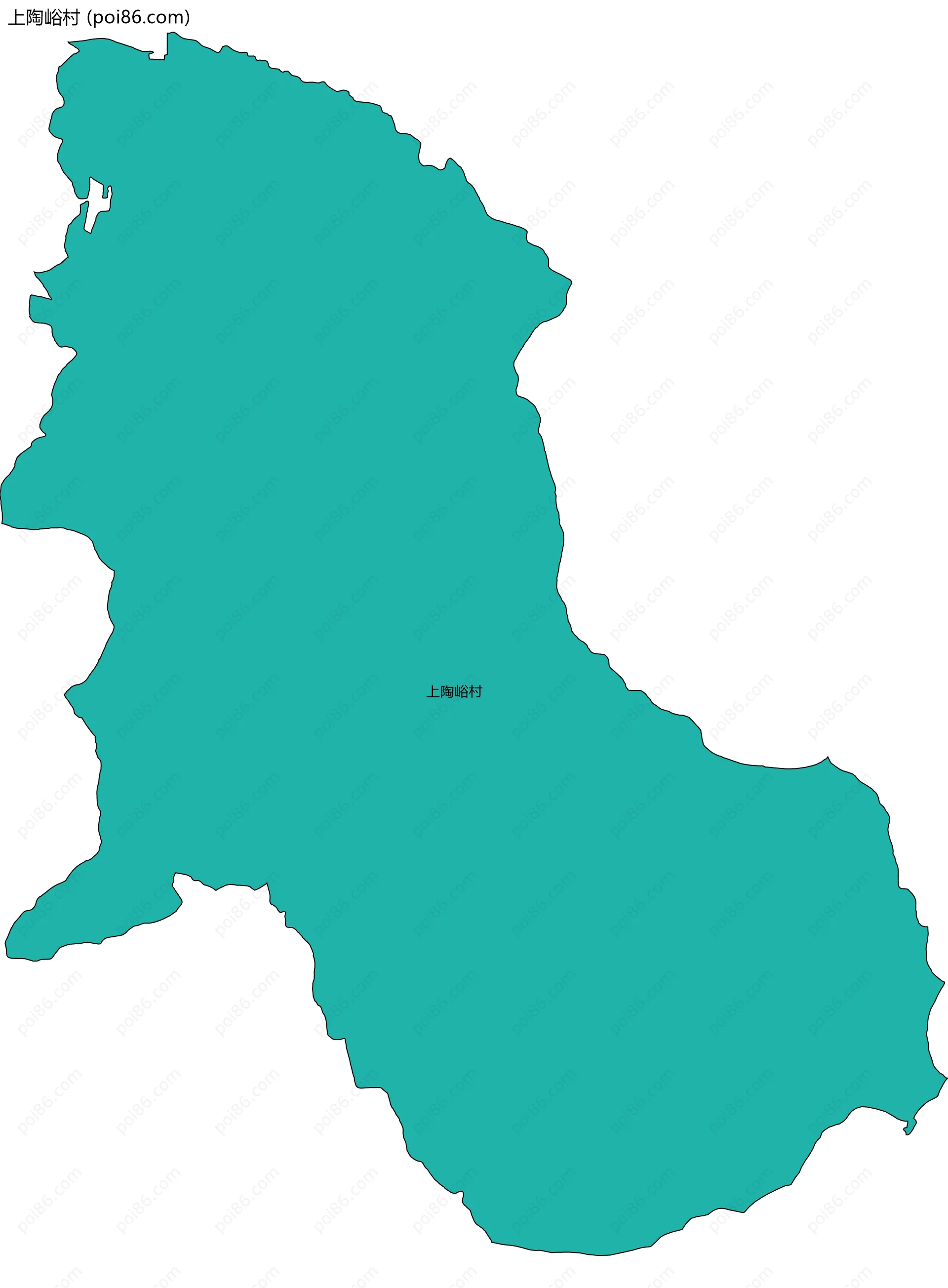 上陶峪村边界地图