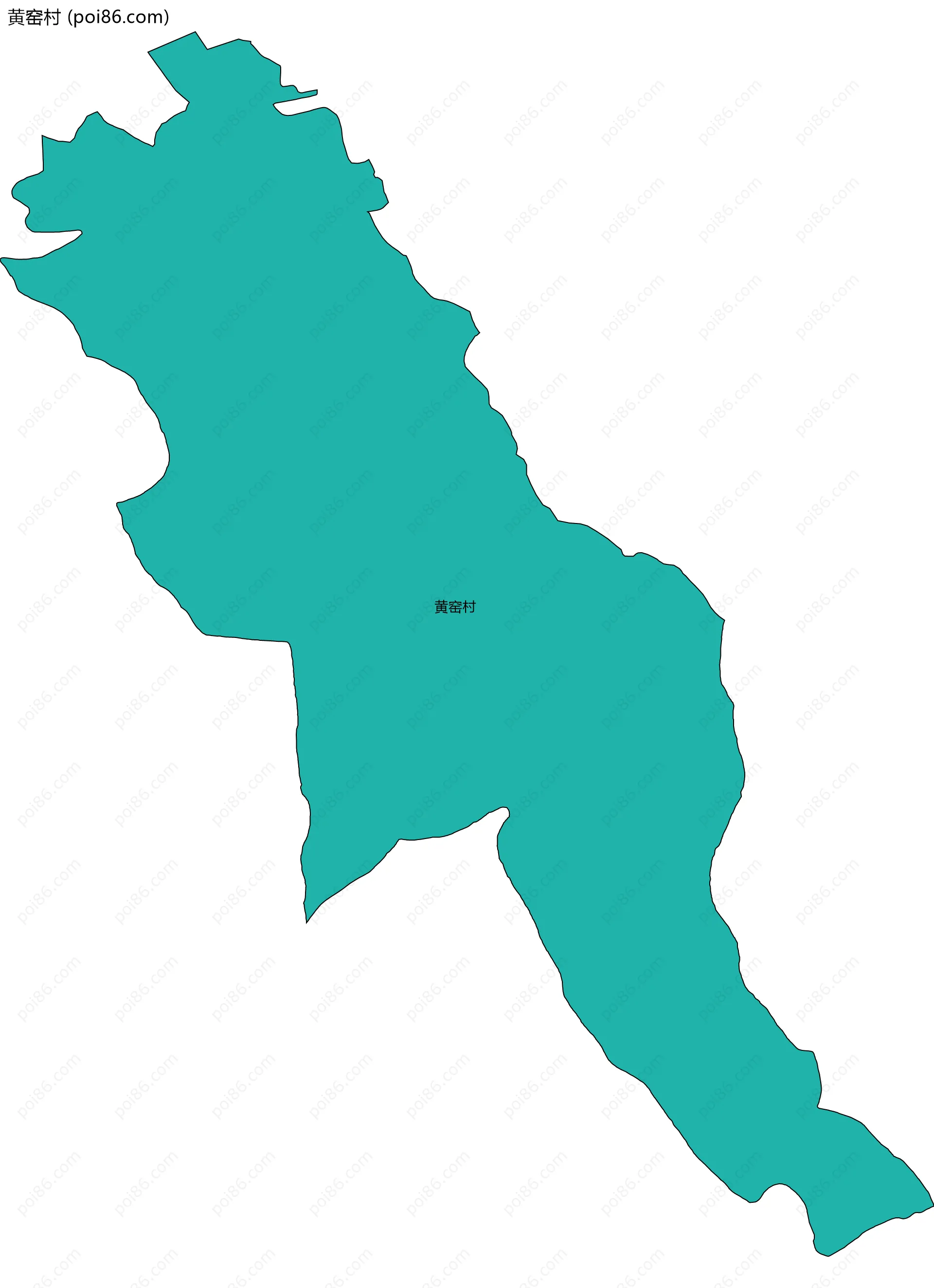 黄窑村边界地图