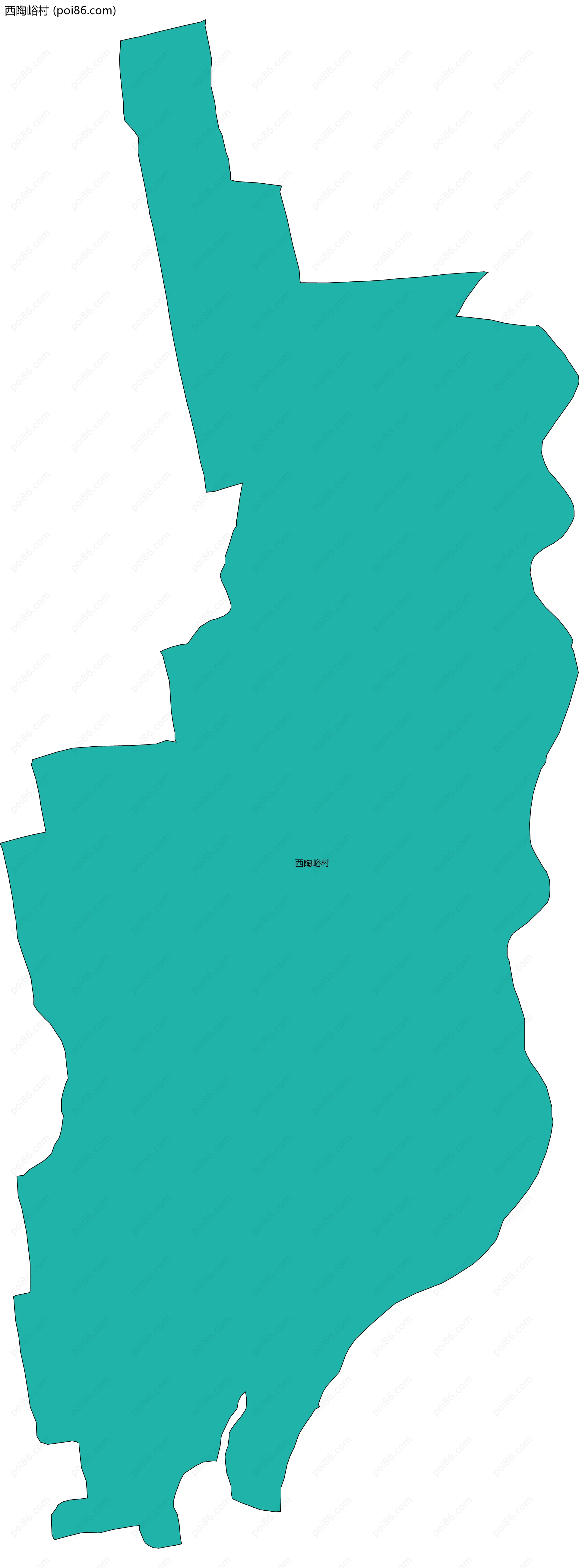 西陶峪村边界地图