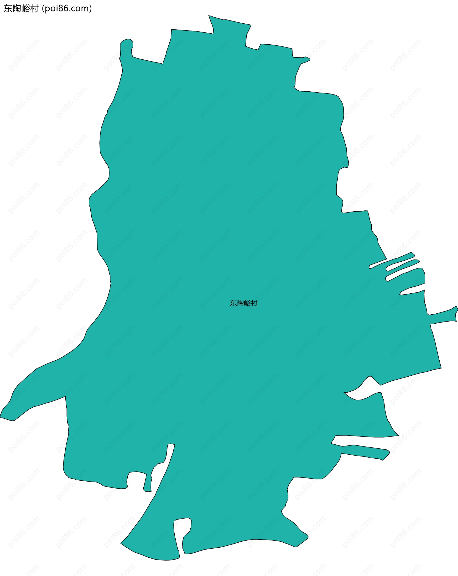 东陶峪村边界地图