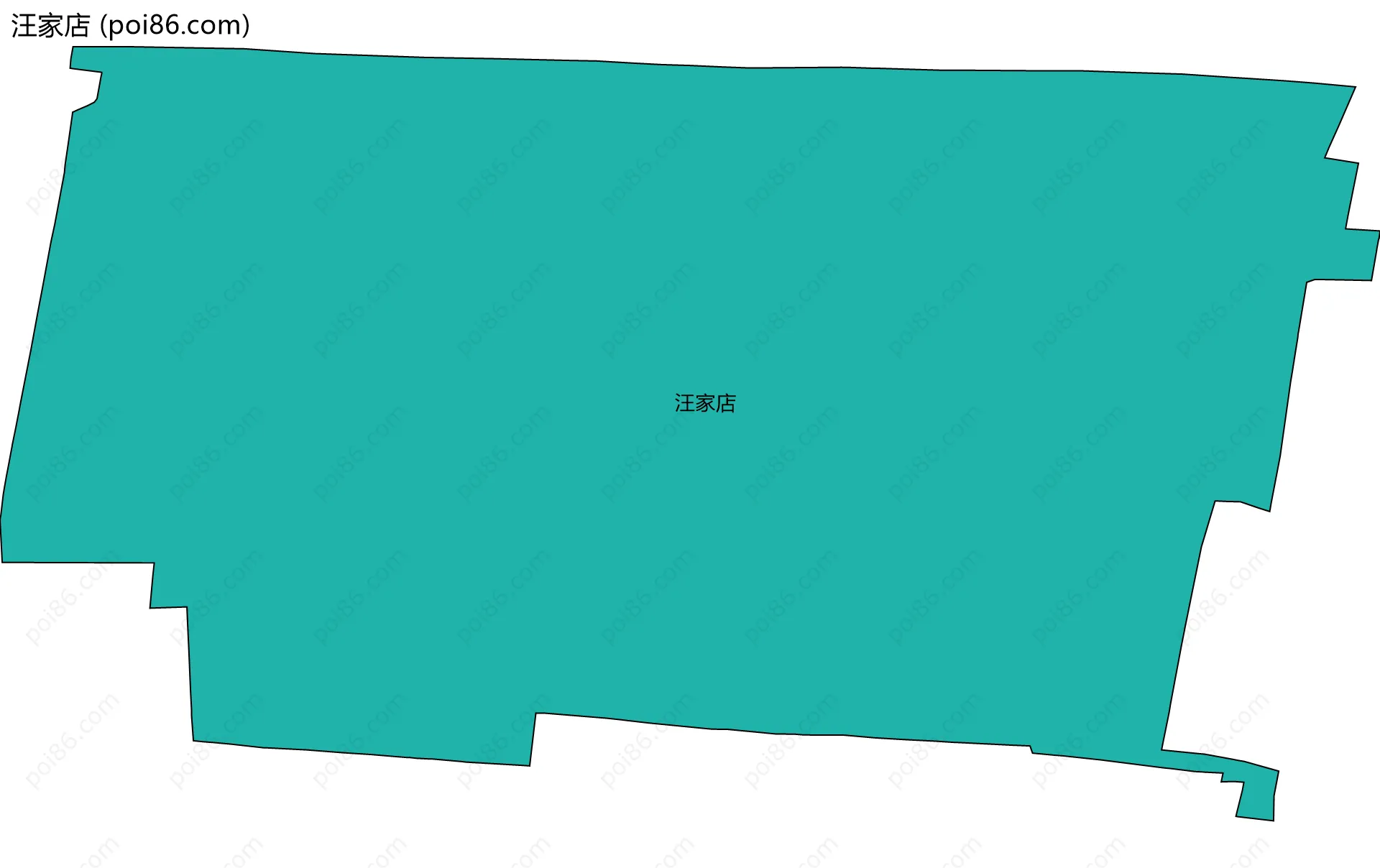 汪家店边界地图
