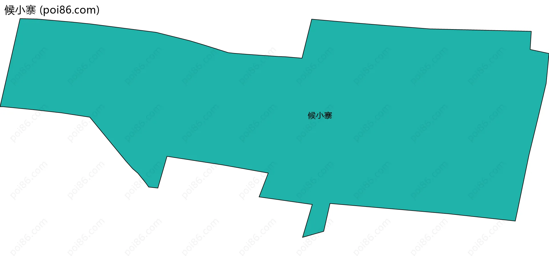 候小寨边界地图