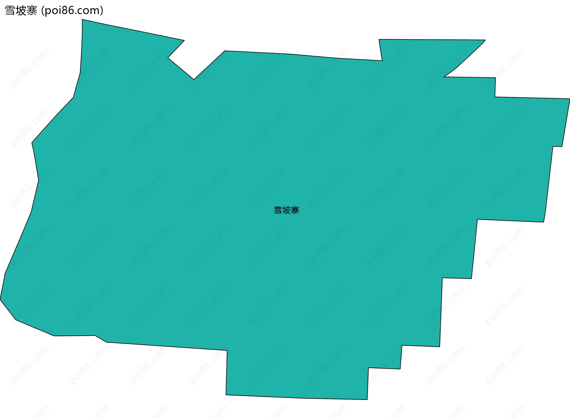 雪坡寨边界地图