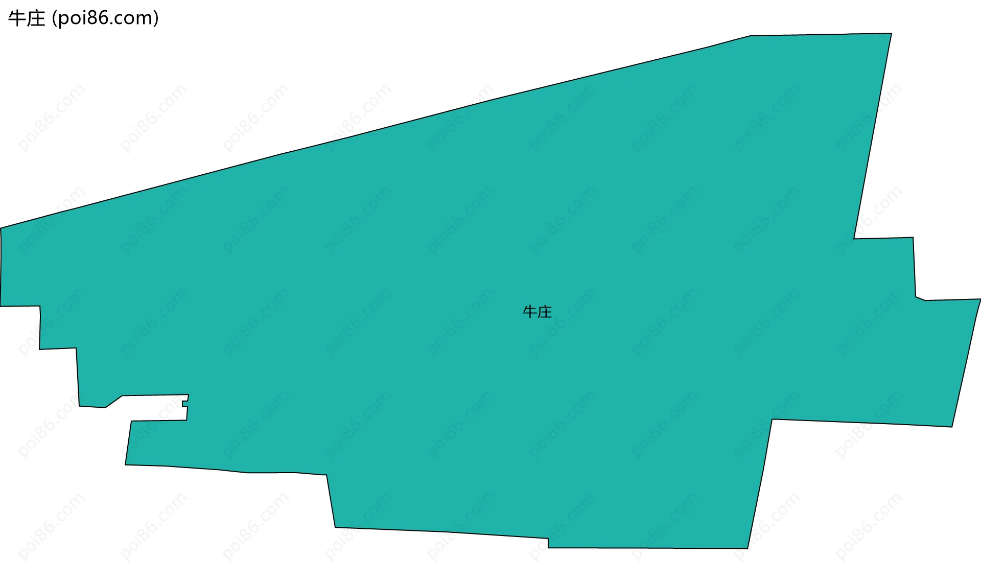 牛庄边界地图