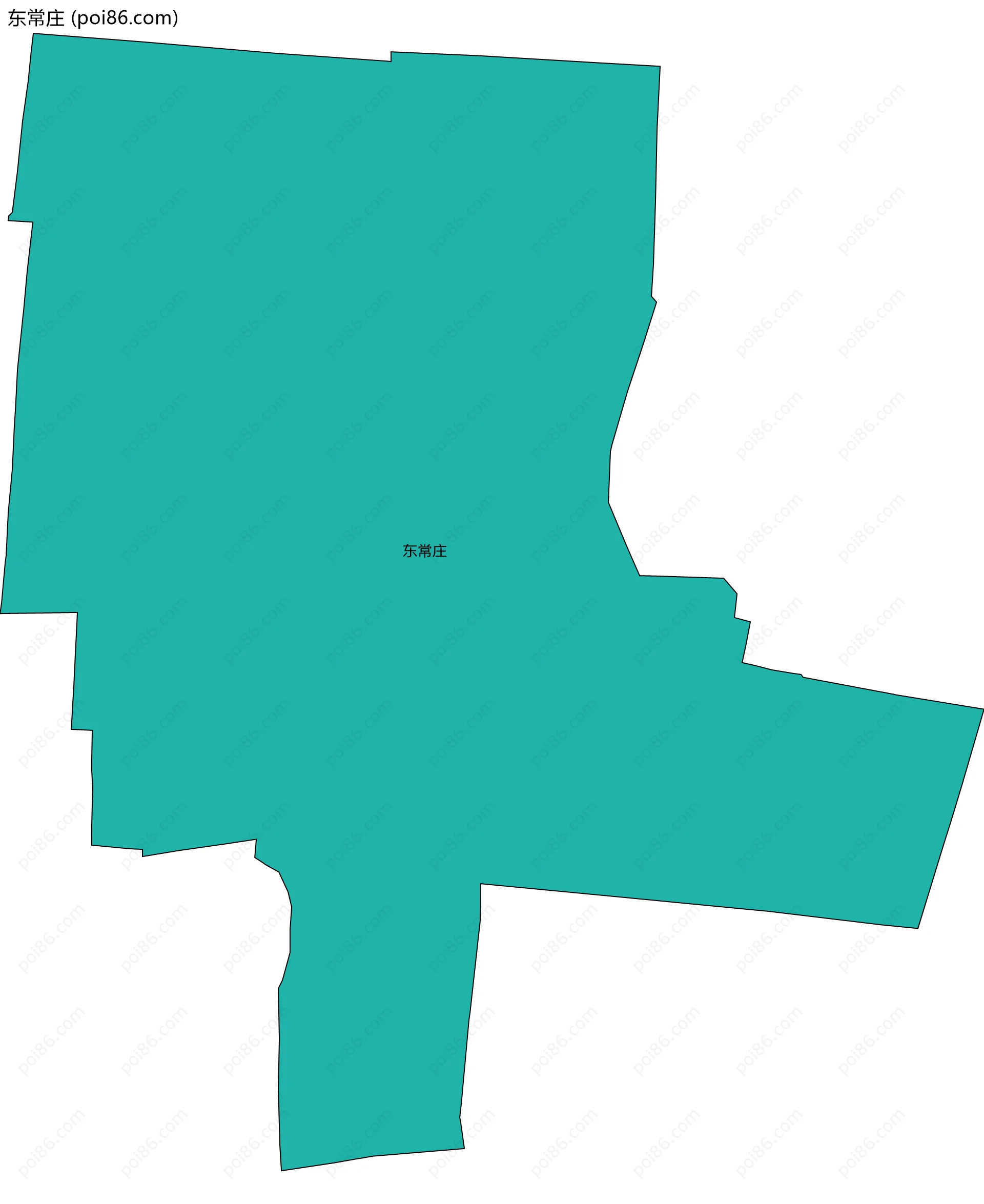 东常庄边界地图