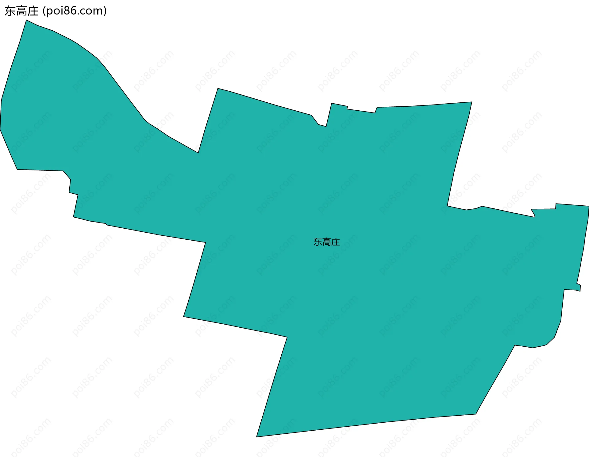 东高庄边界地图