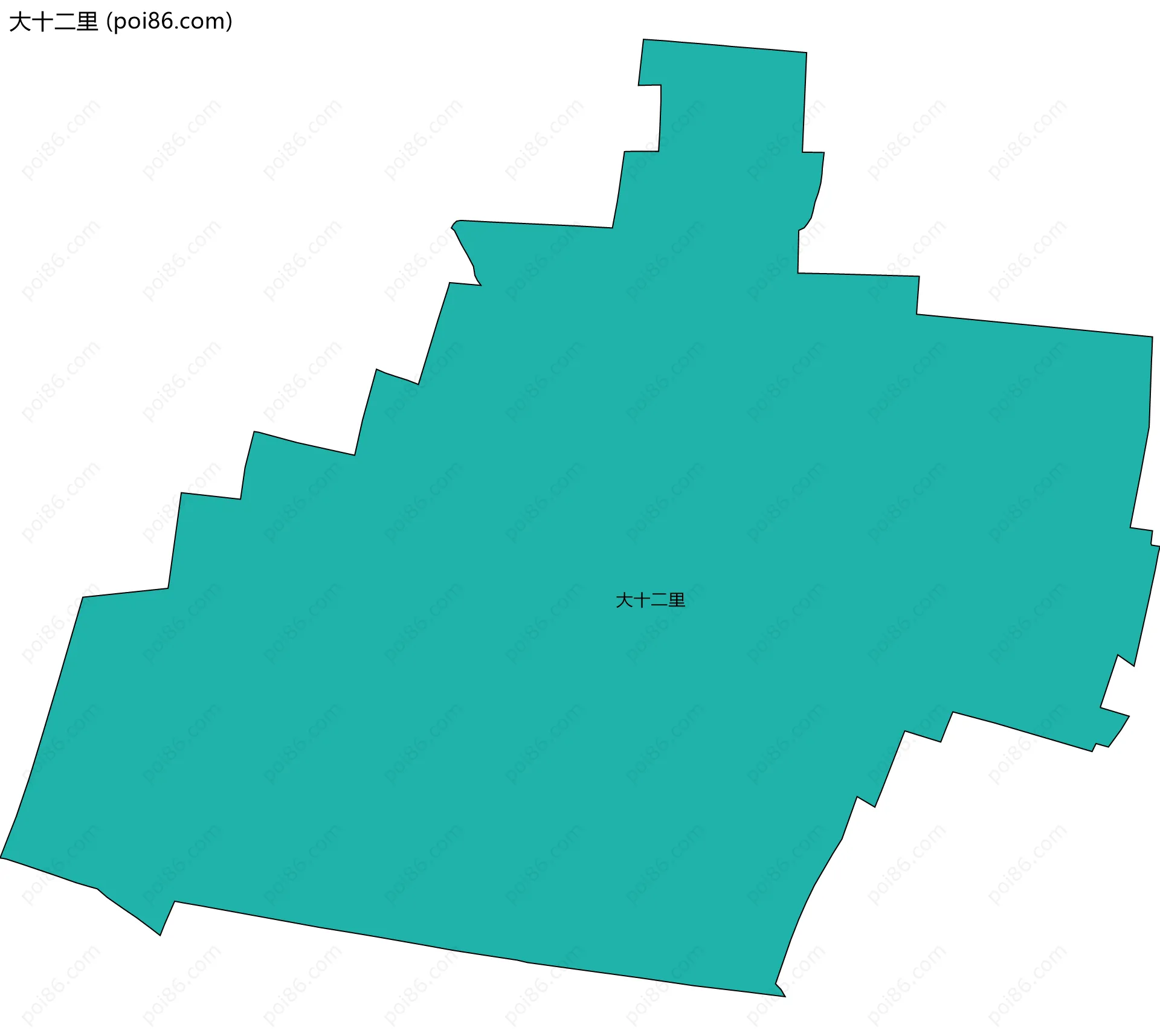 大十二里边界地图