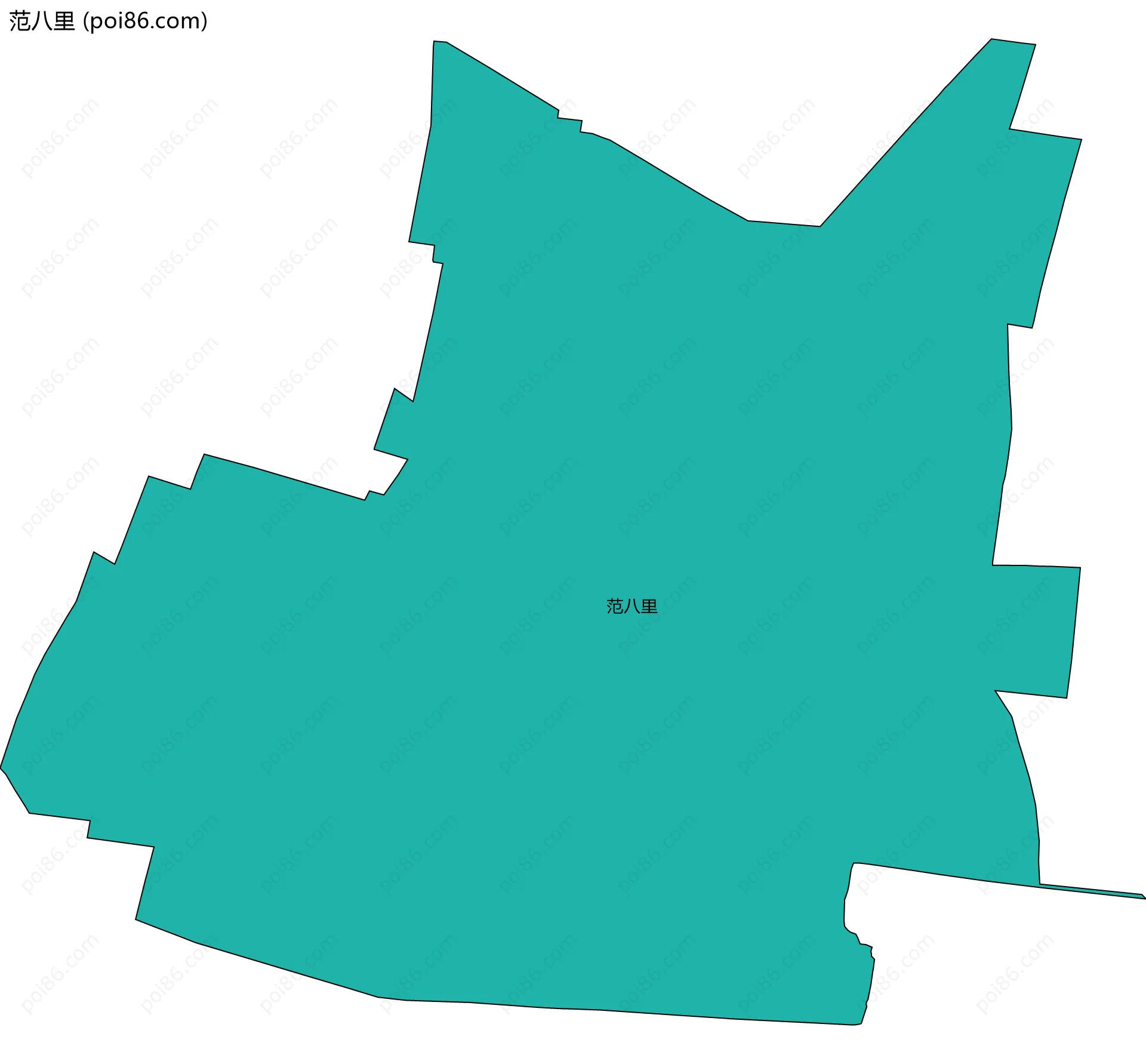 范八里边界地图
