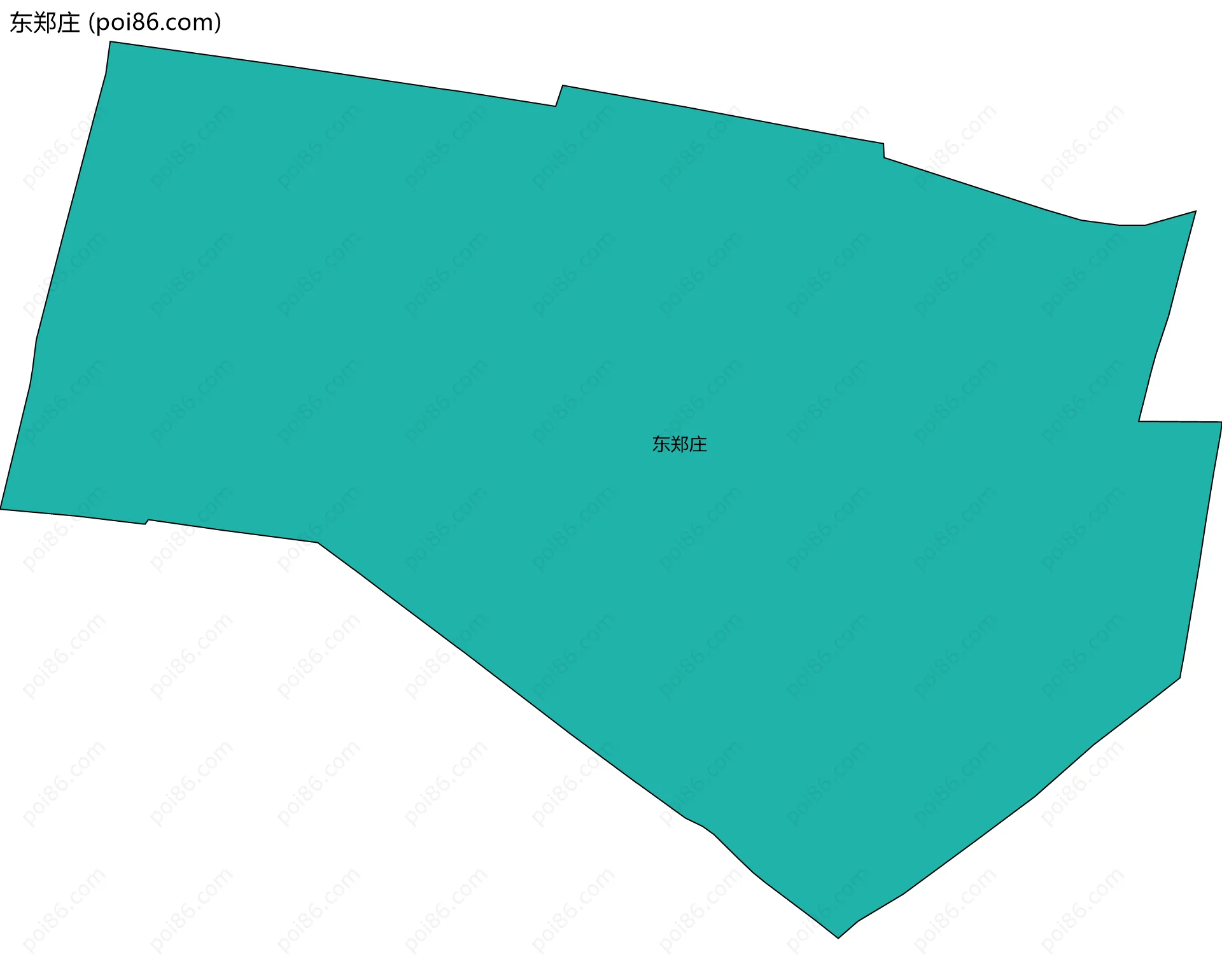 东郑庄边界地图