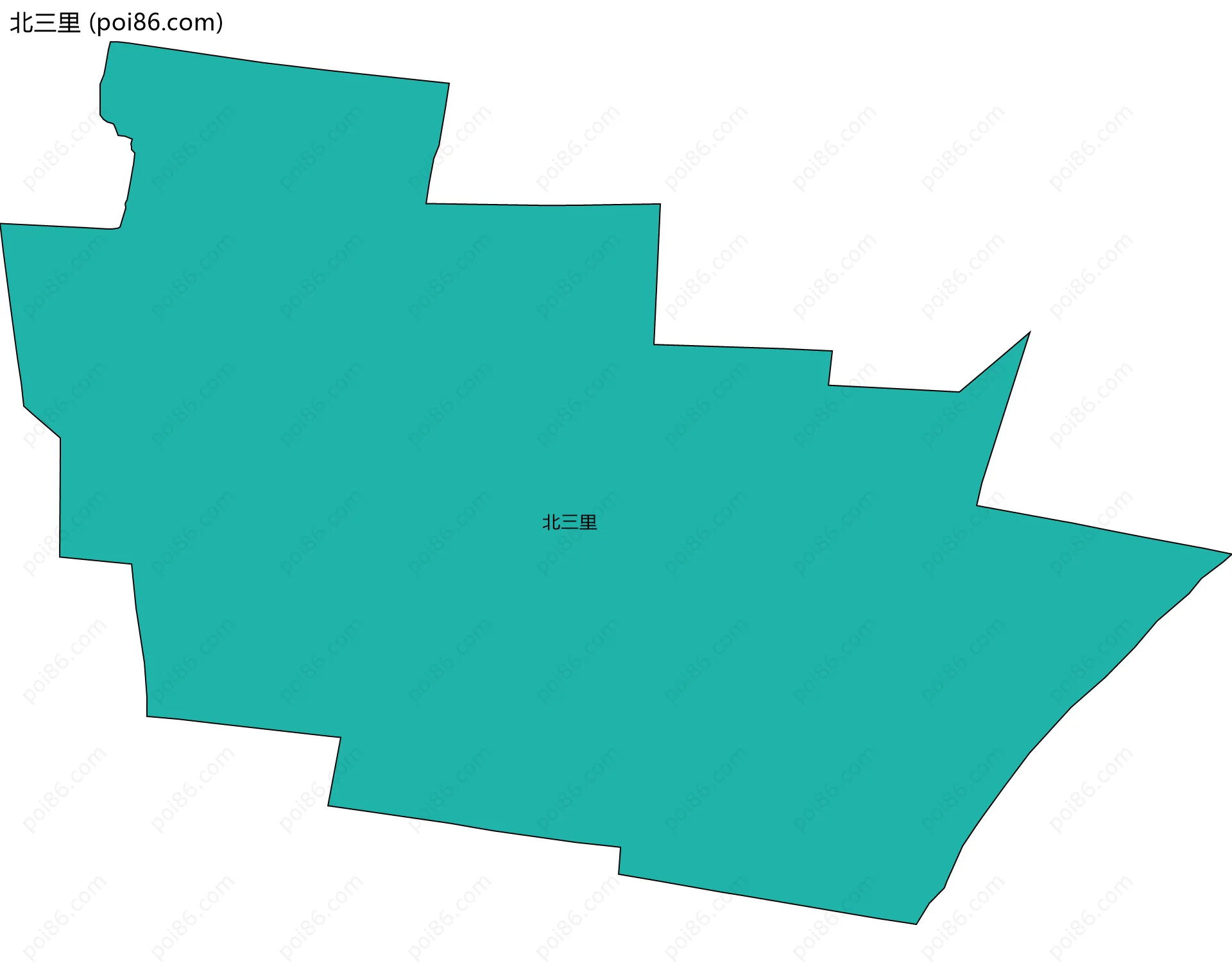 北三里边界地图