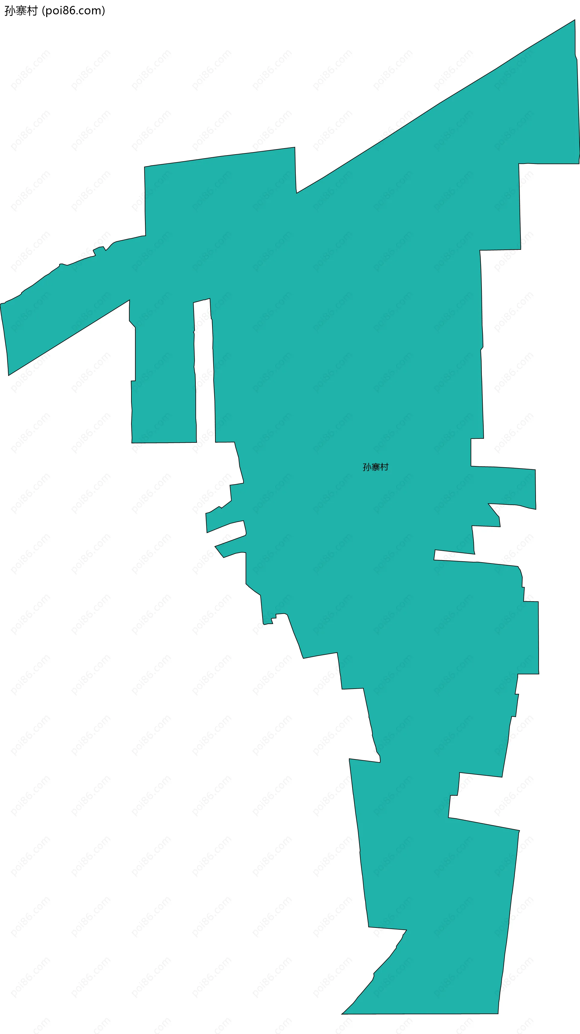 孙寨村边界地图