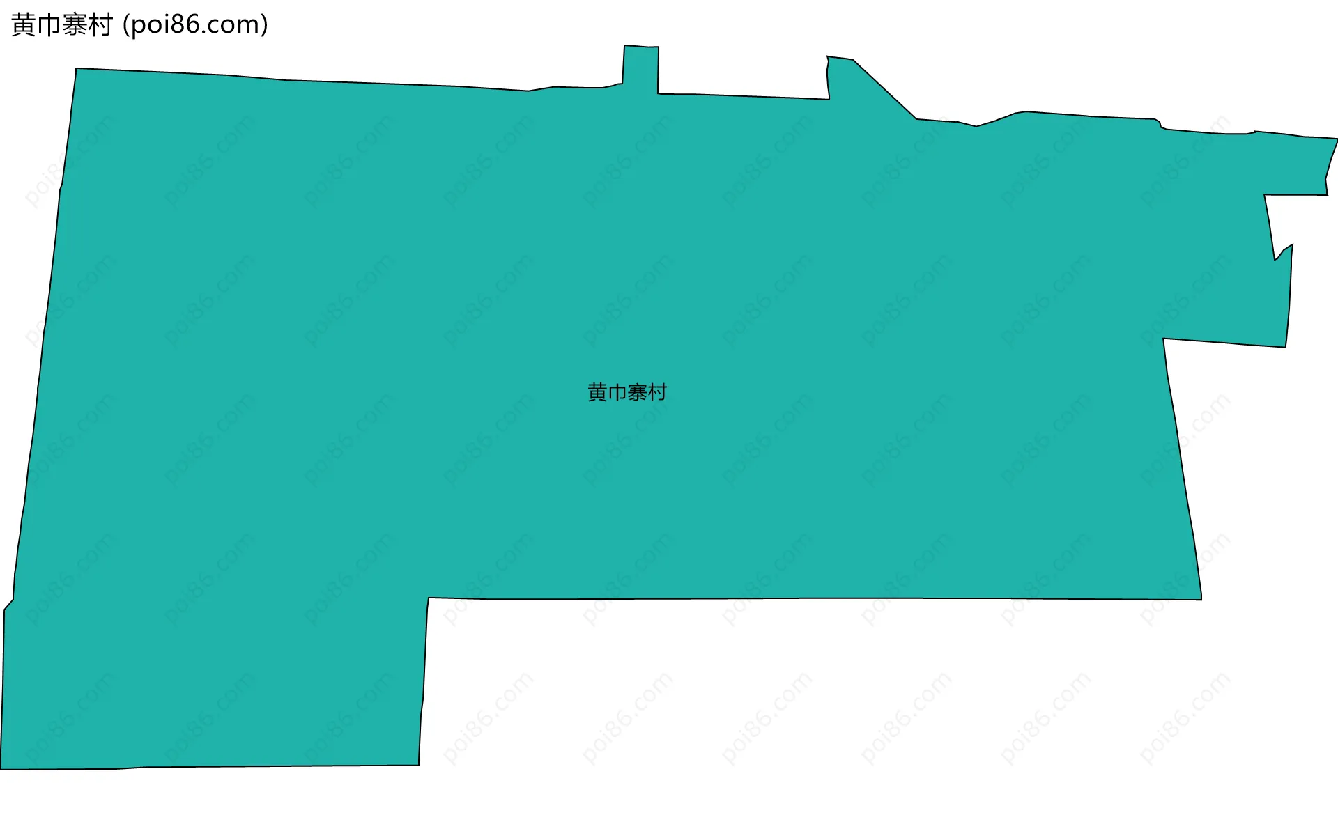 黄巾寨村边界地图