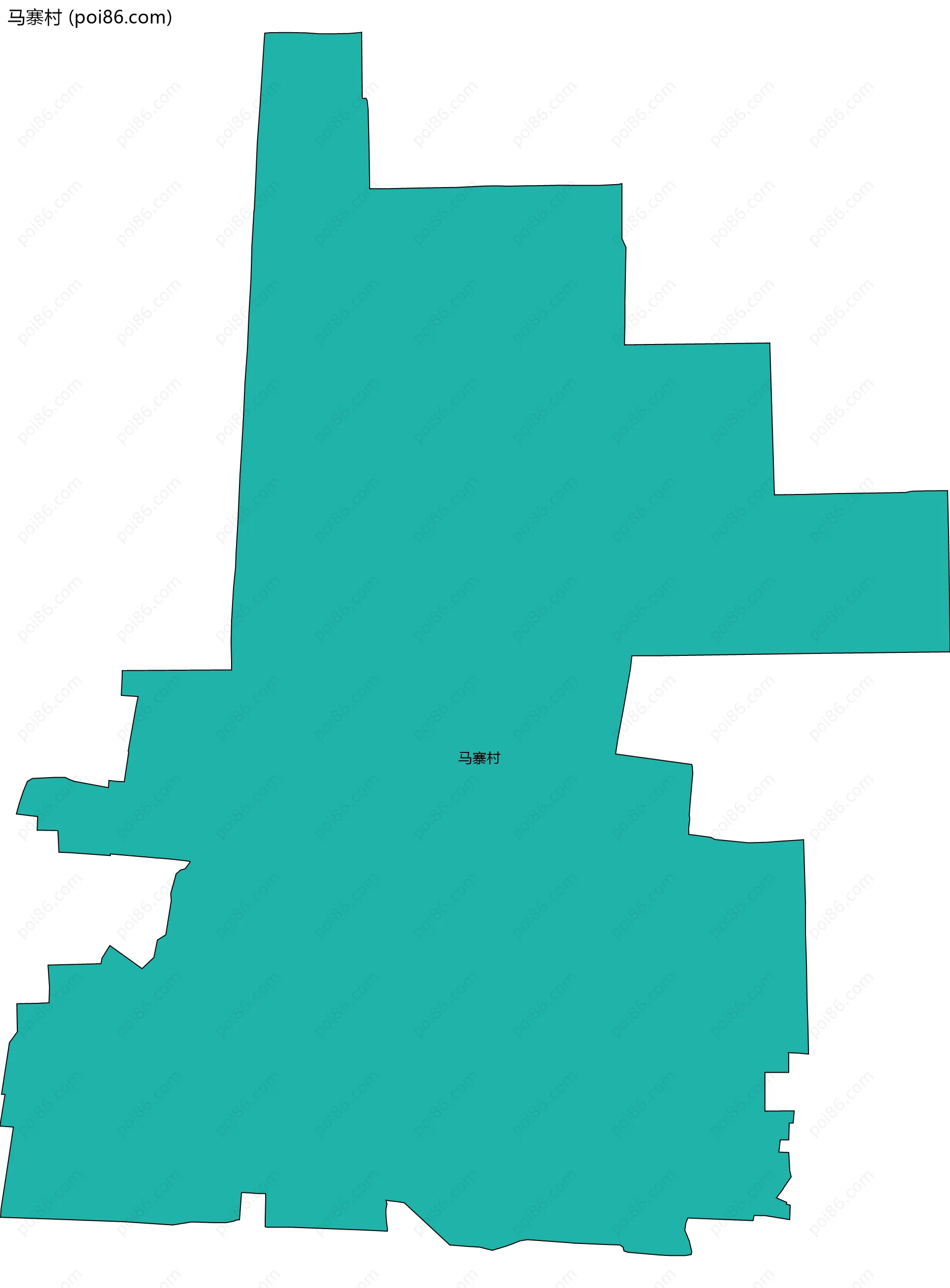 马寨村边界地图