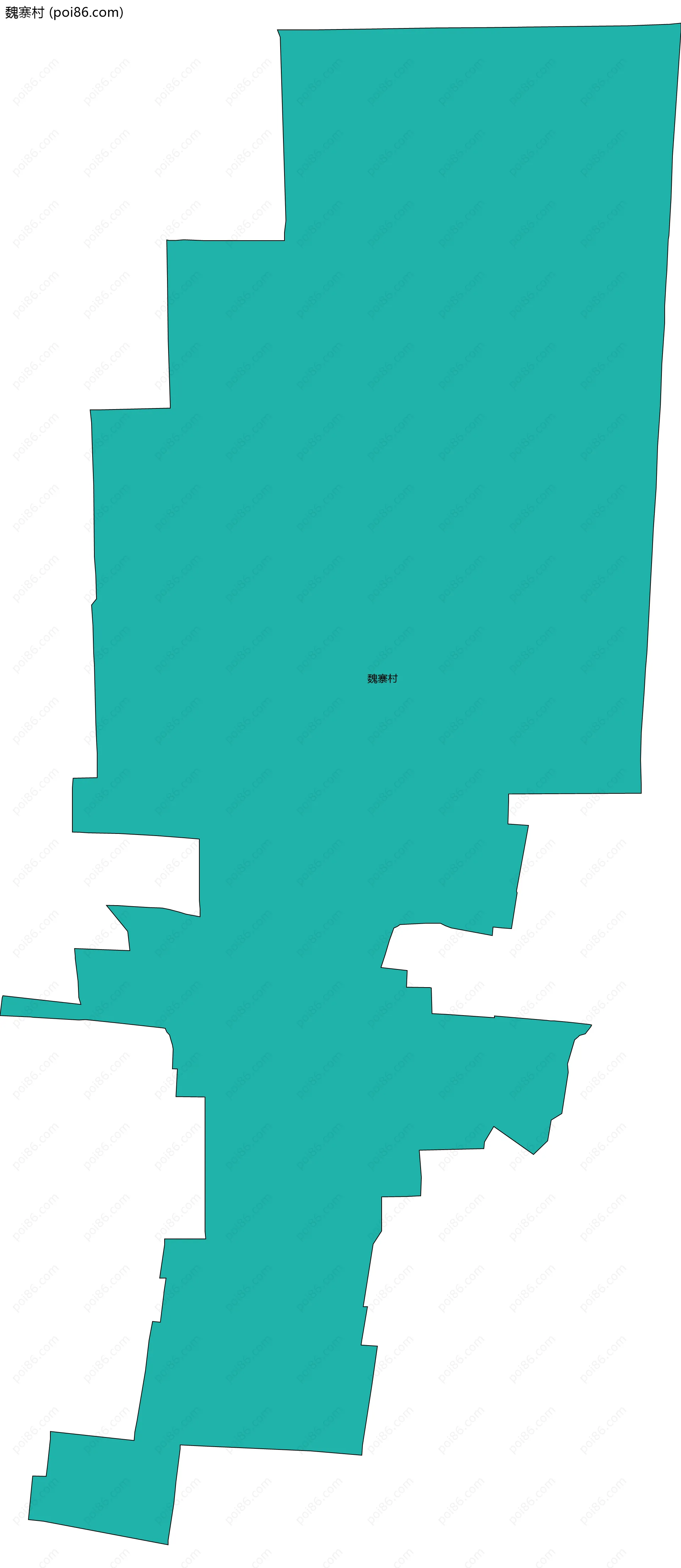 魏寨村边界地图