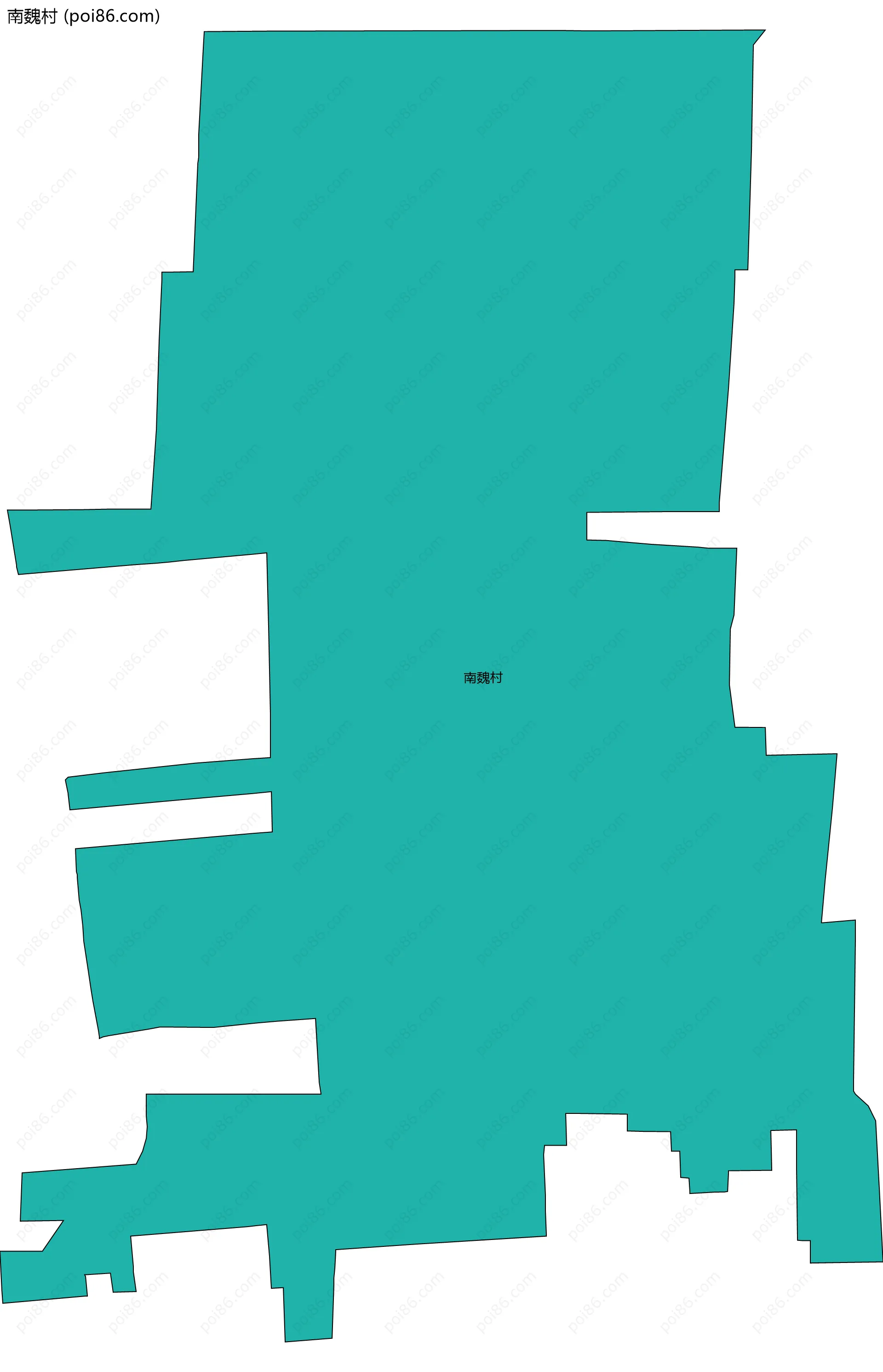 南魏村边界地图