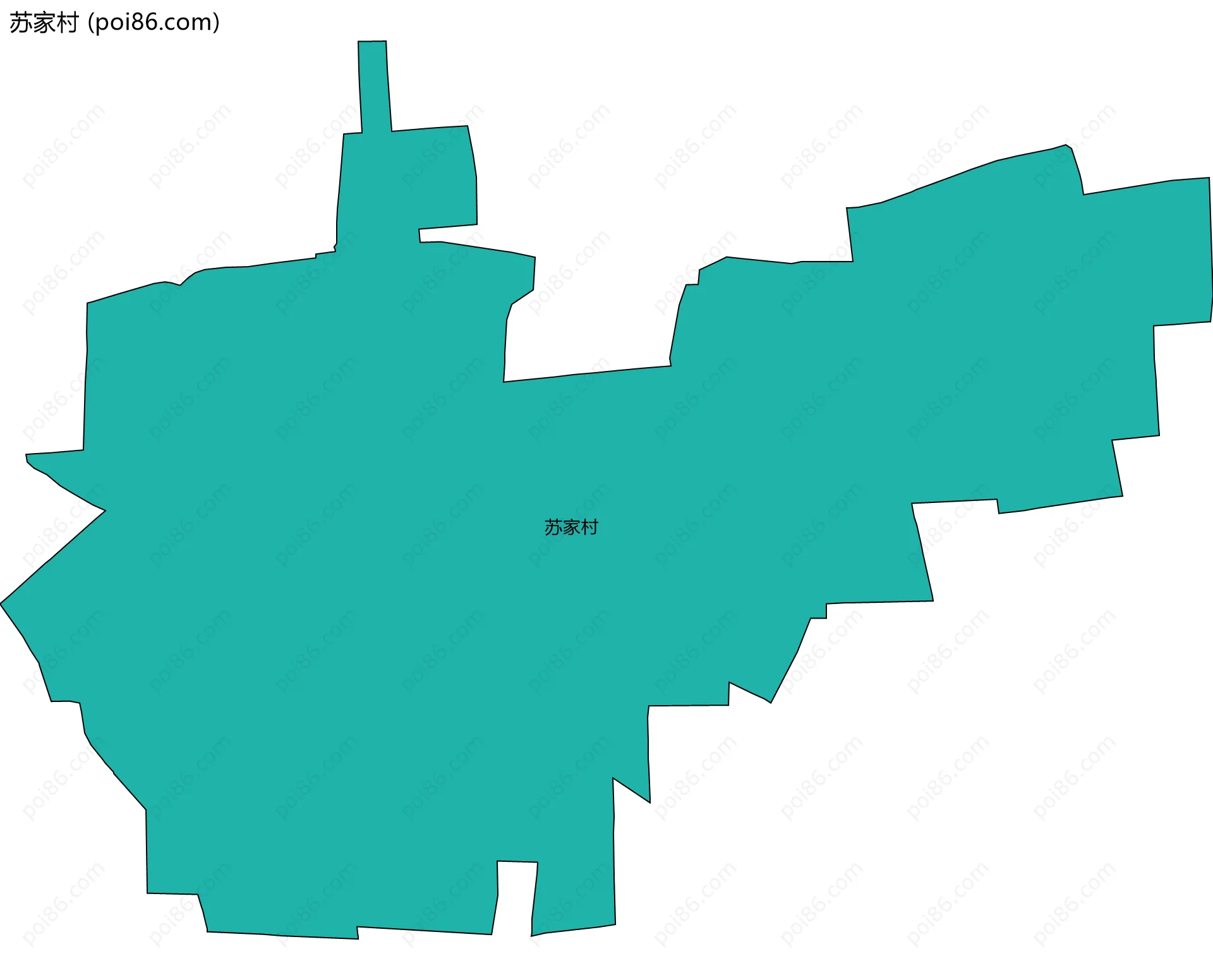 苏家村边界地图
