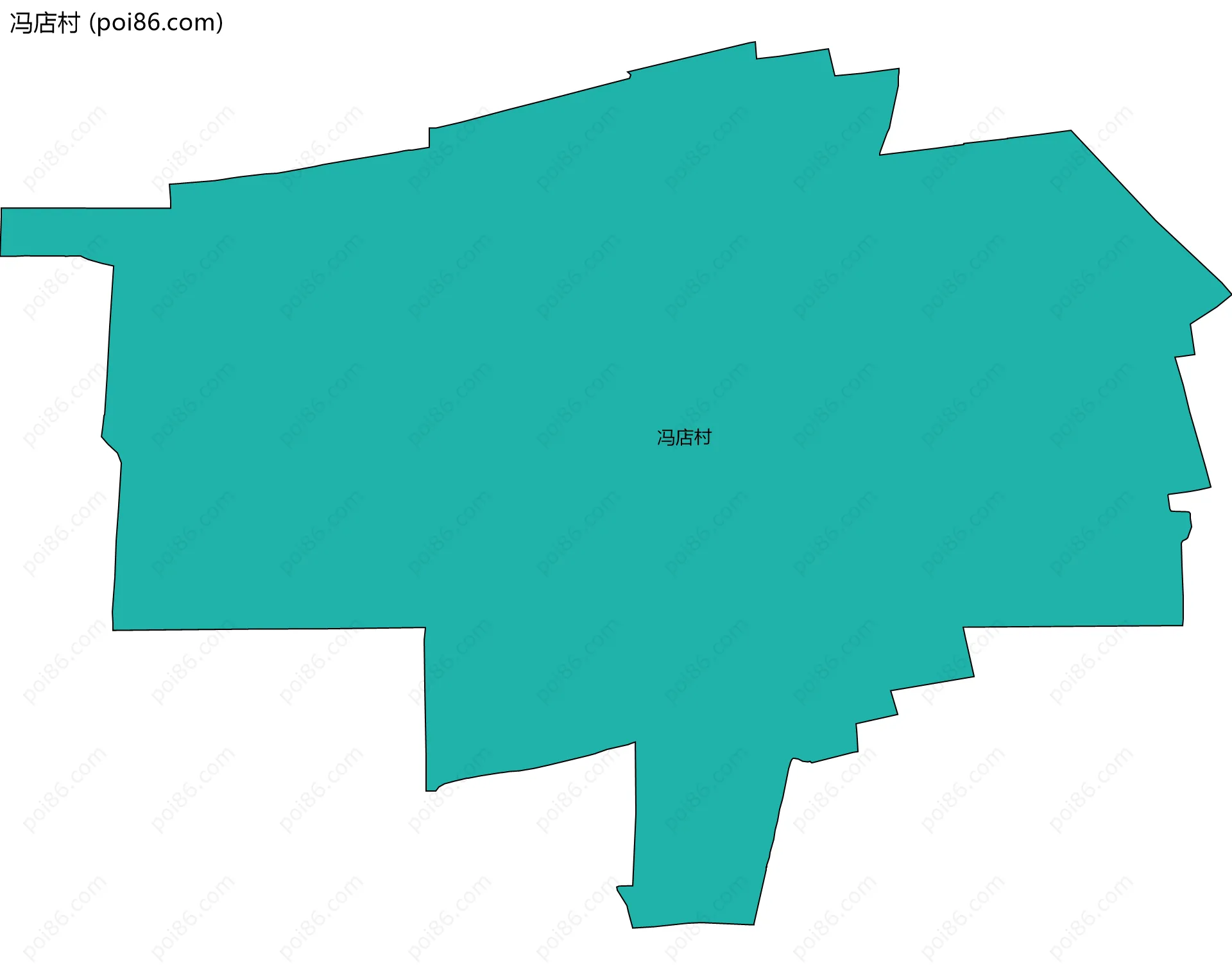 冯店村边界地图