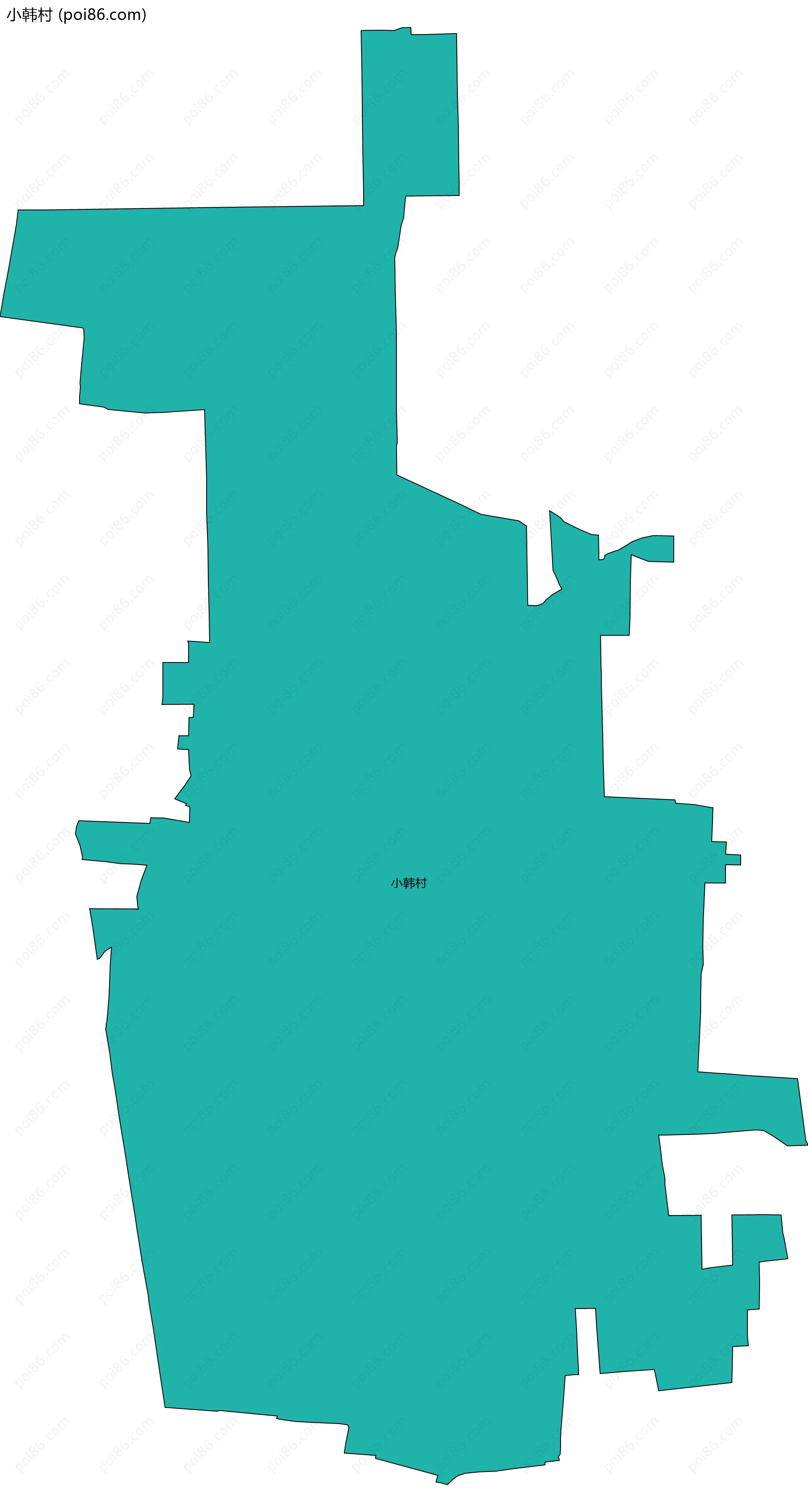 小韩村边界地图