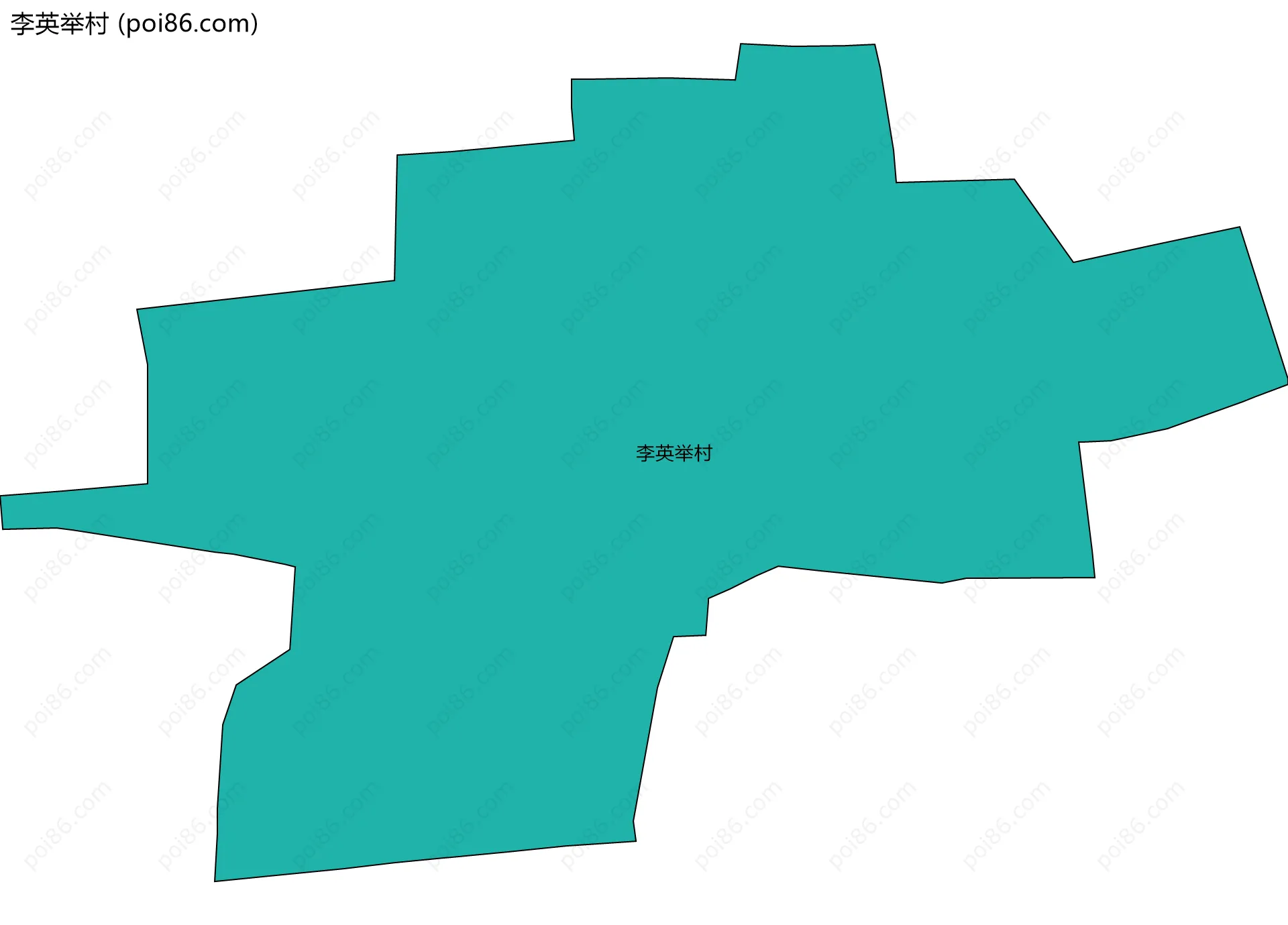 李英举村边界地图
